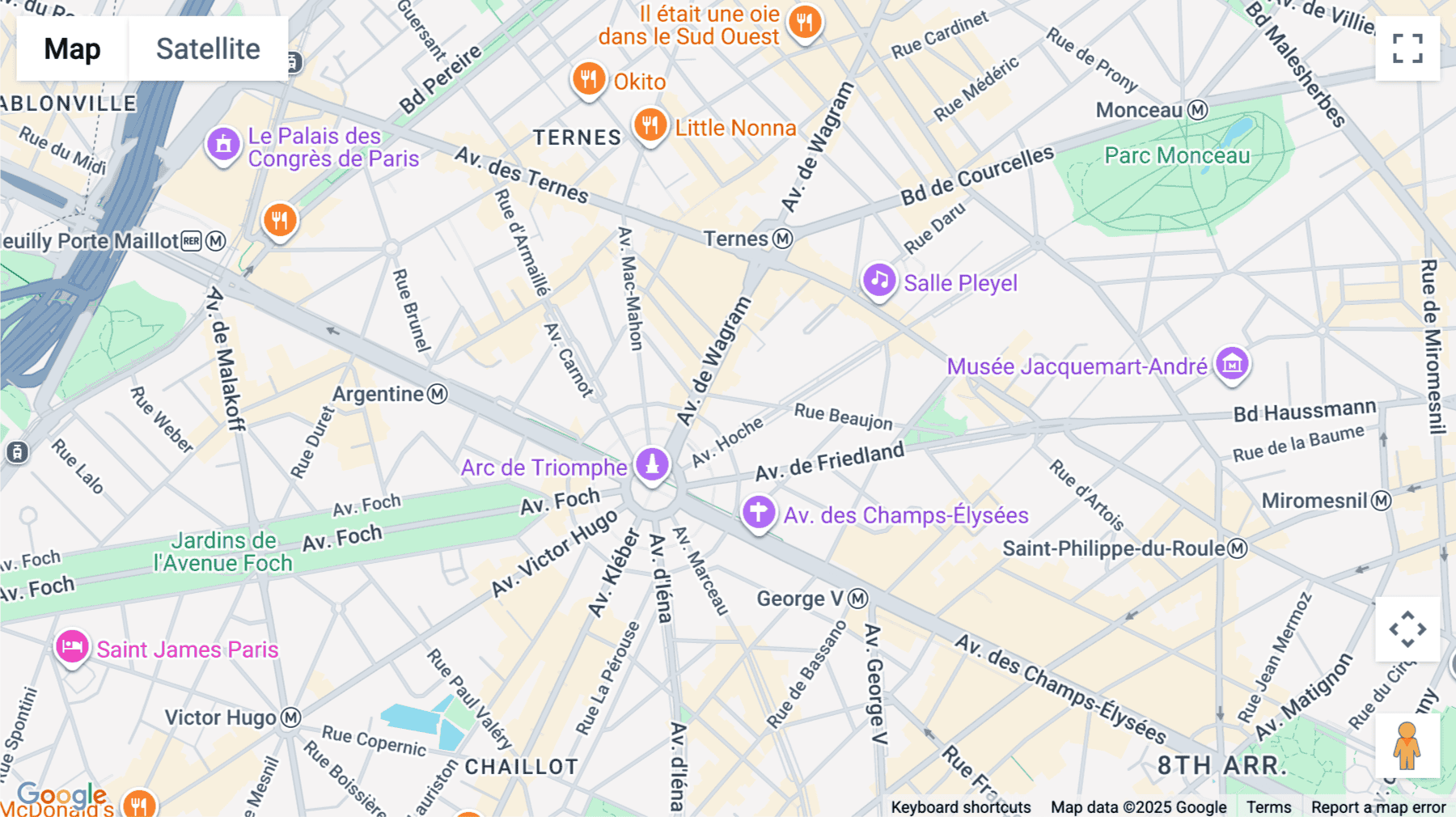 Click for interative map of 15, rue Beaujon, Paris