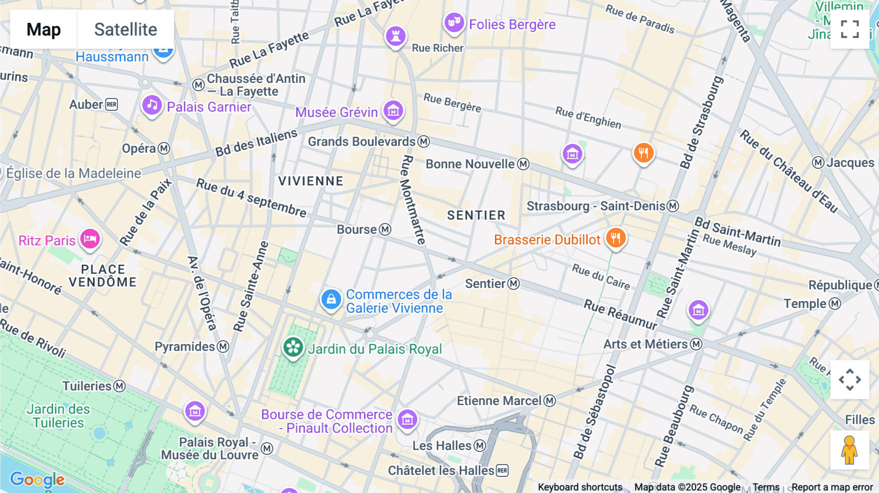 Click for interative map of 124 rue Réaumur, Paris