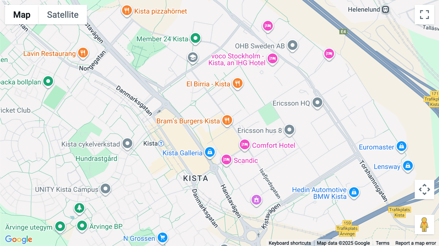 Click for interative map of Kistagången 20b, KistaOne, Kista