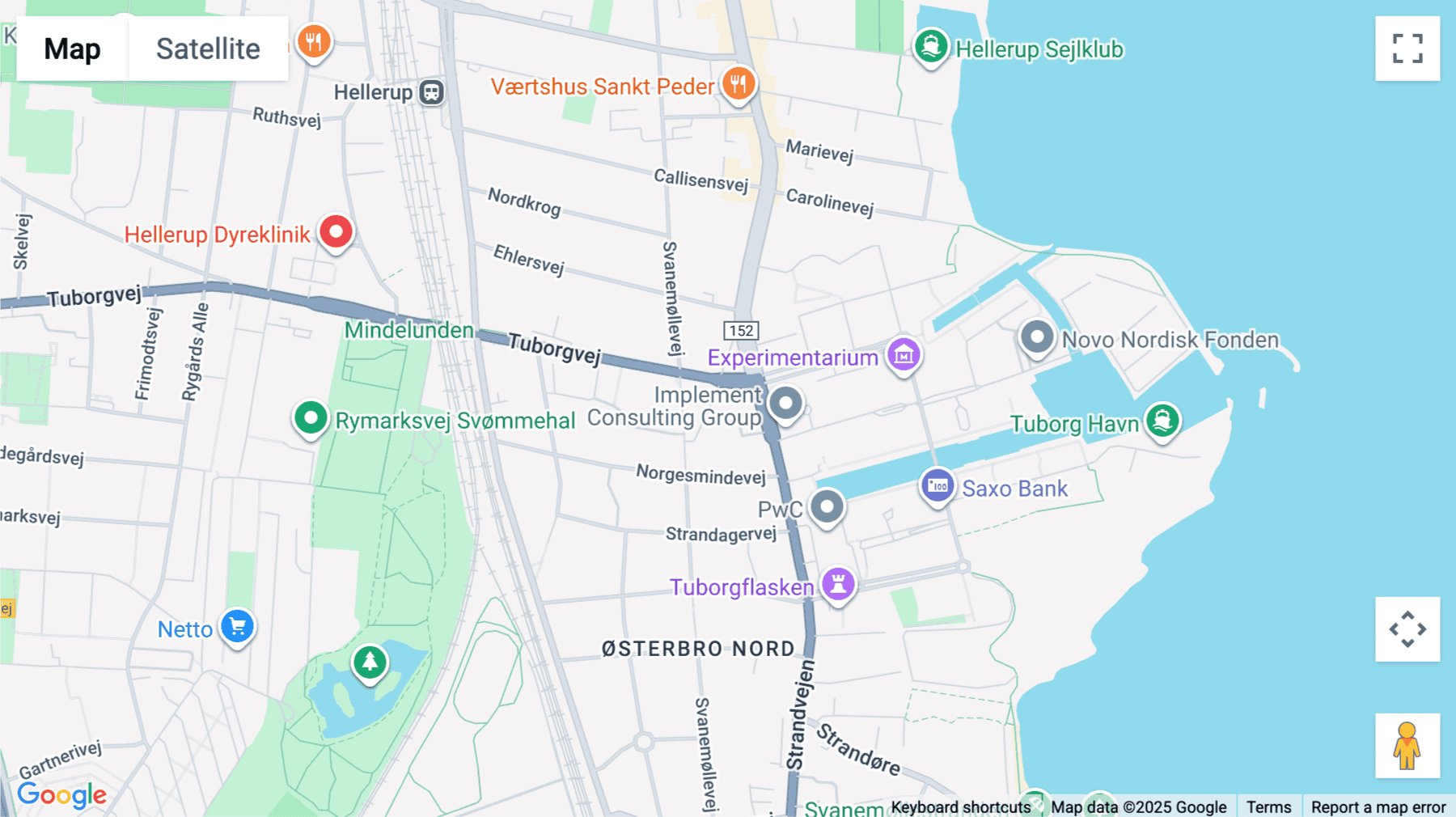 Click for interative map of Tuborgvej 5, Hellerup
