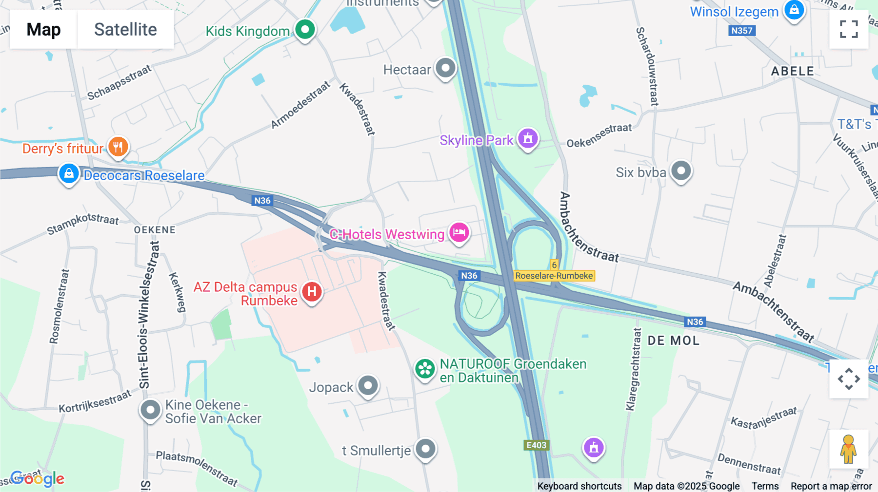 Click for interative map of Kwadestraat 149, Ground floor & 1st Floor, Roeselare