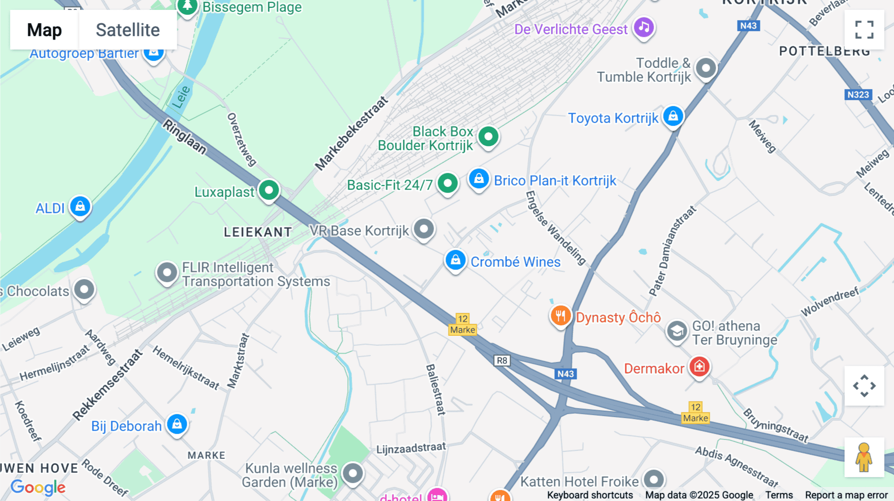 Click for interative map of Dumolinlaan 1, Brussels, Kortrijk