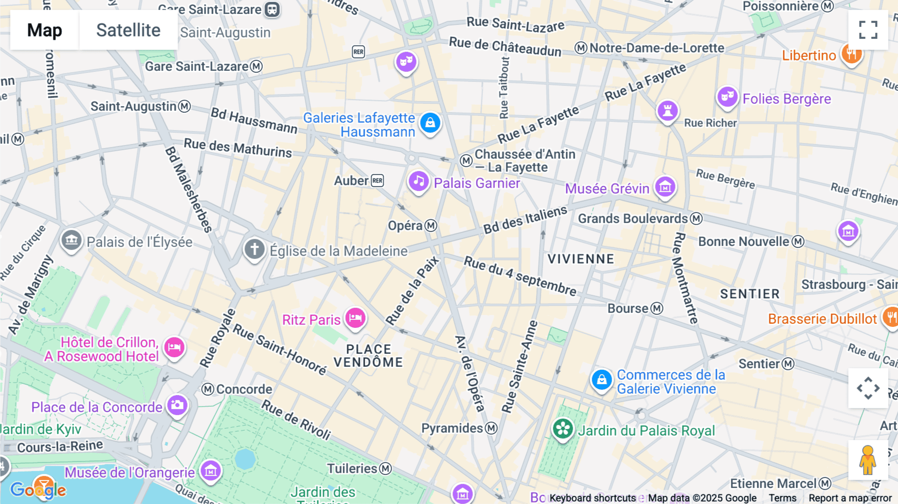 Click for interative map of 4 Place de l'Opera, Paris