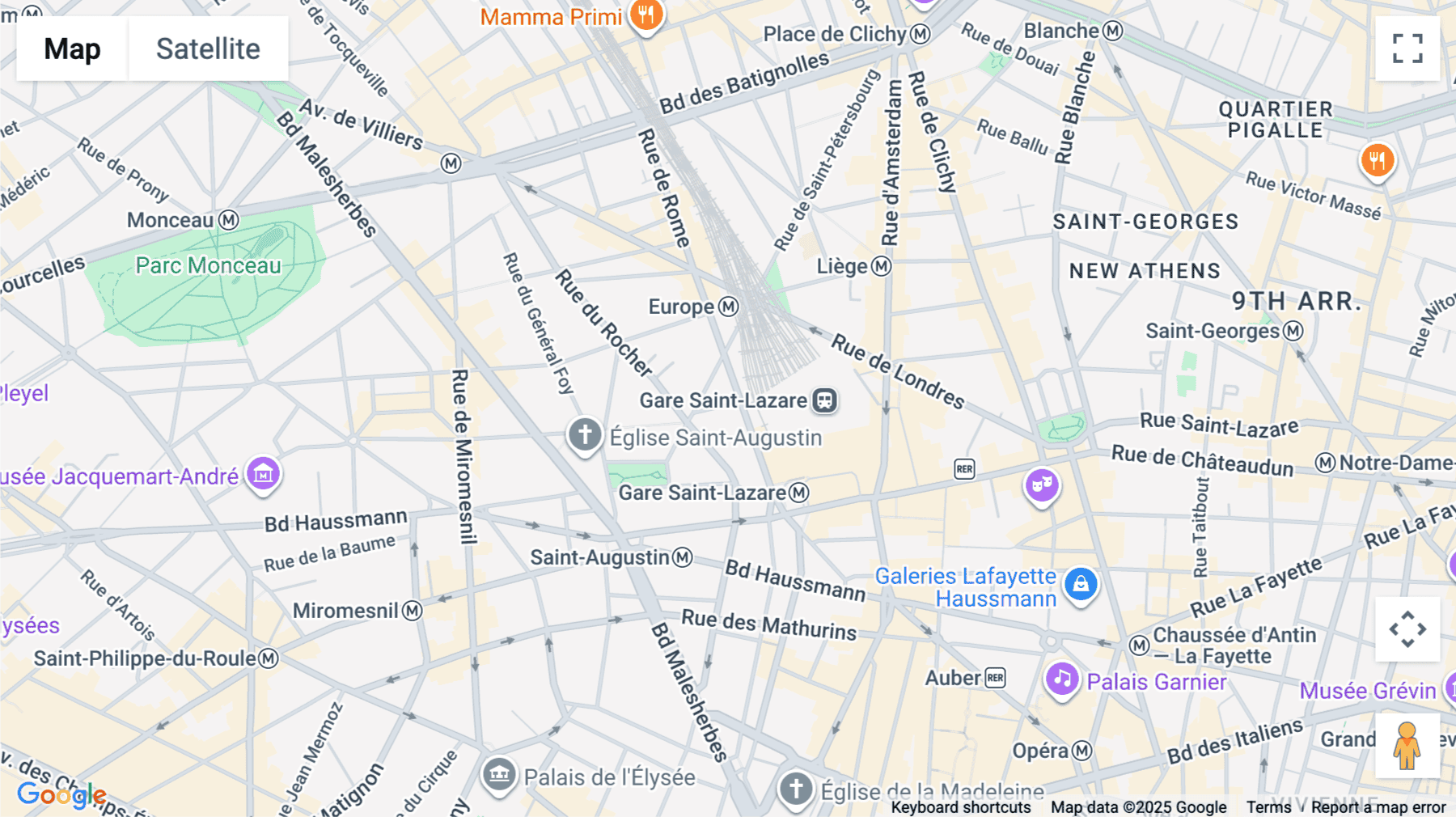 Click for interative map of 1 Rue de Stockholm, Paris