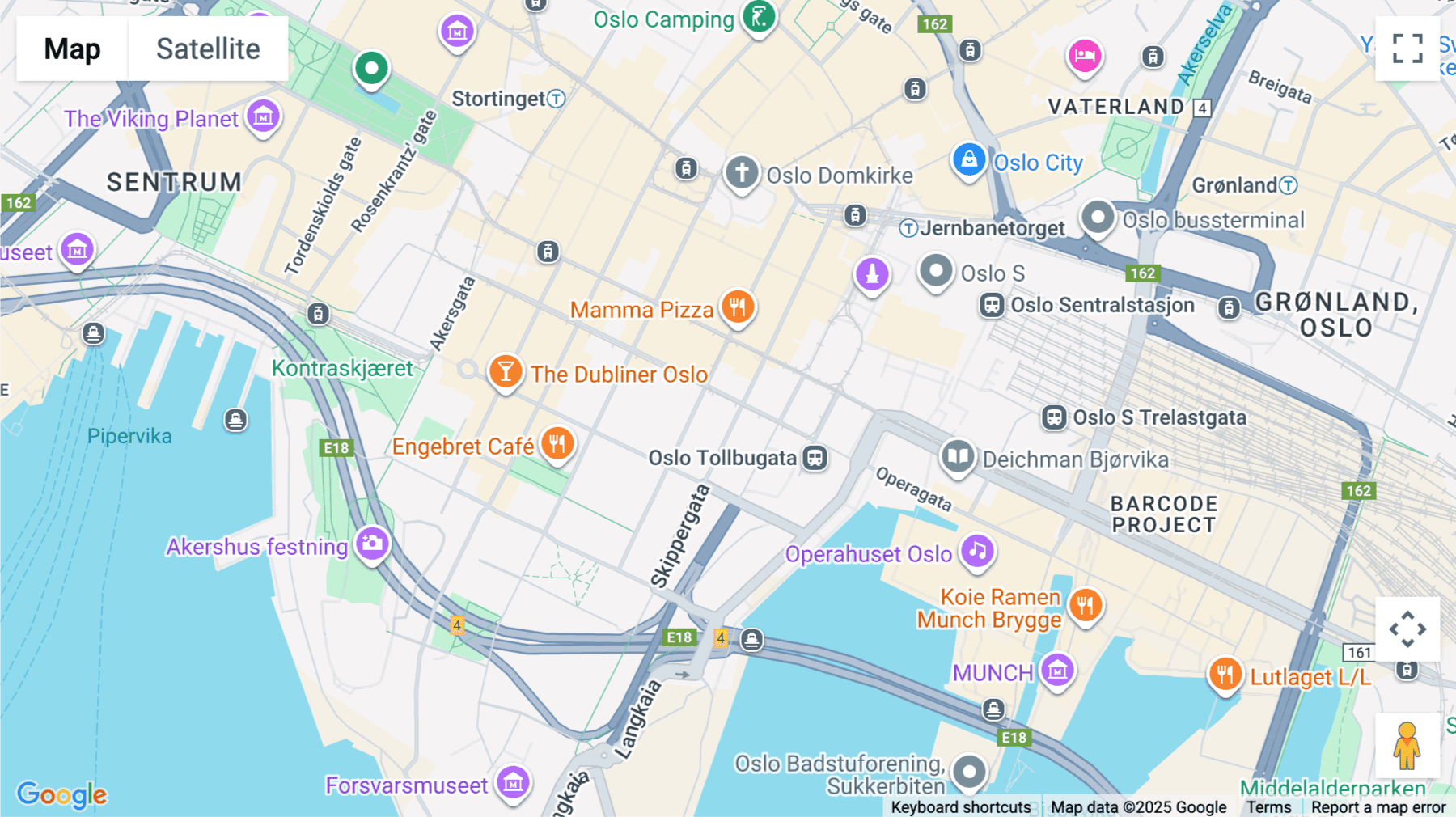 Click for interative map of Oslo Kvadraturen, Tollbugata 8, Oslo