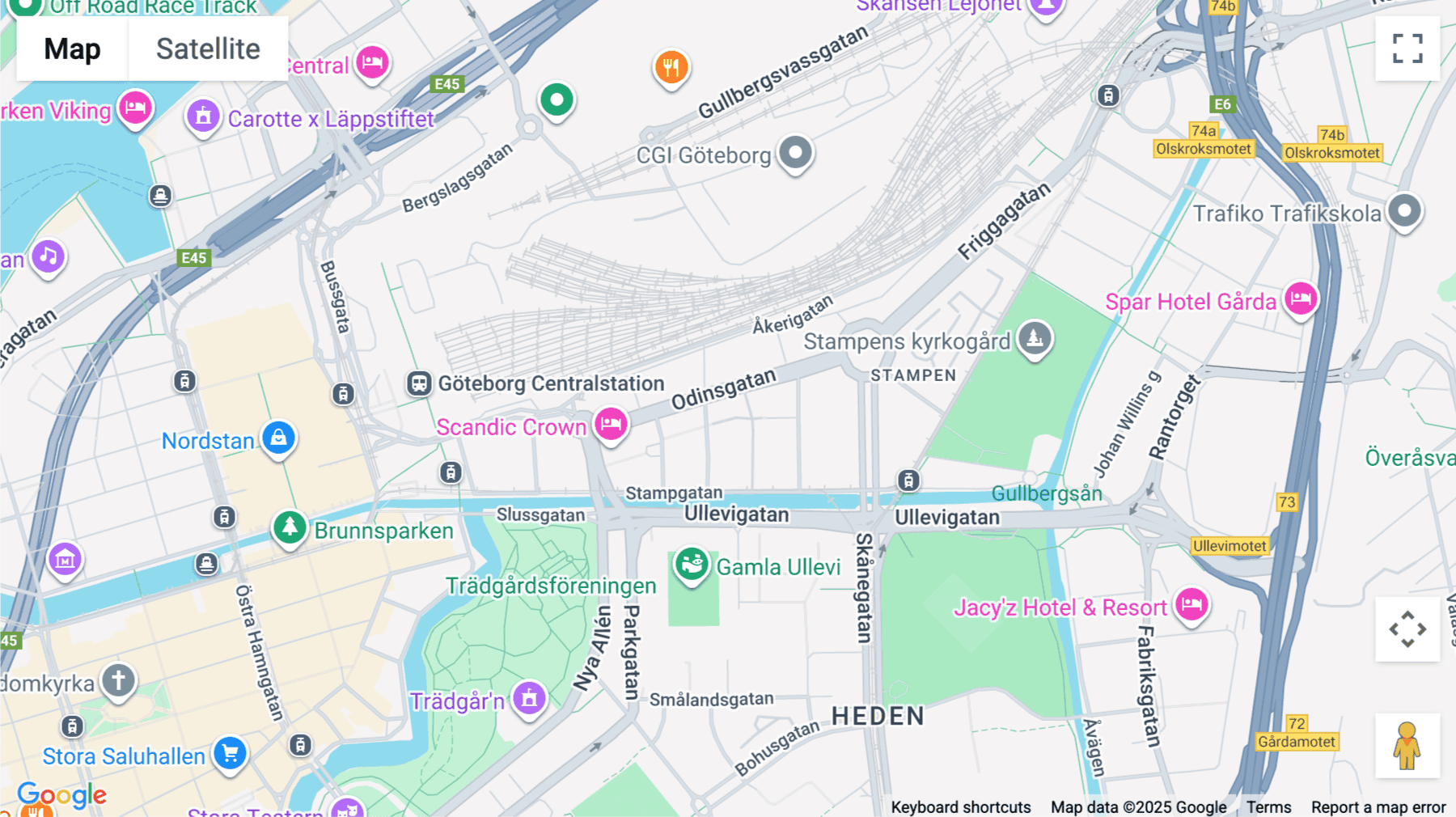 Click for interative map of Odinsgatan 13, Gothenburg
