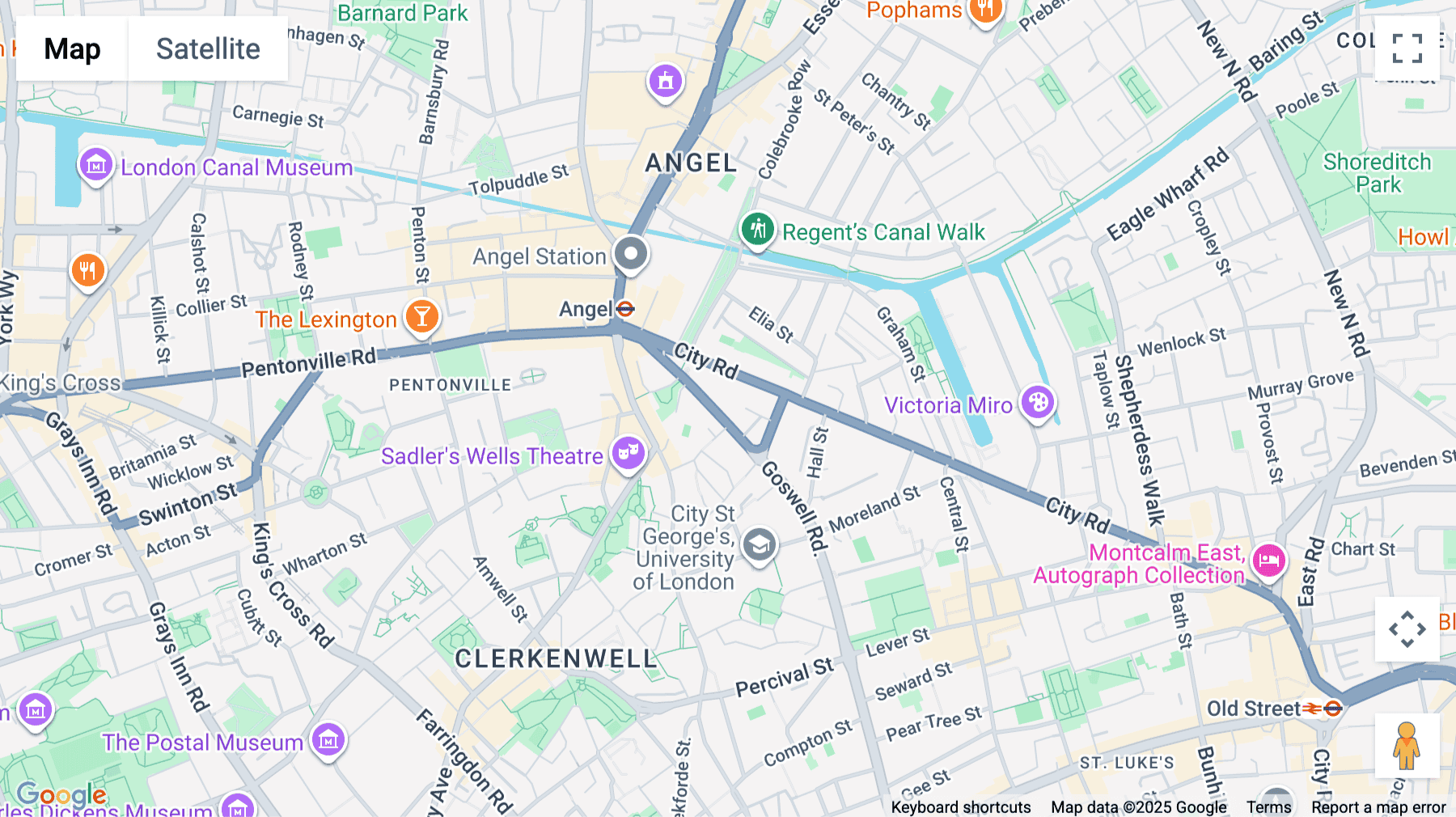 Click for interative map of 338-346 Goswell Road, London, London