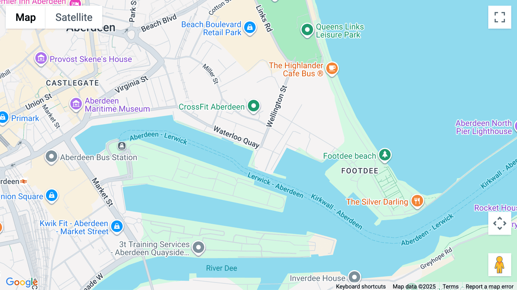 Click for interative map of Waterloo Quay Campus, Aberdeen, Aberdeen