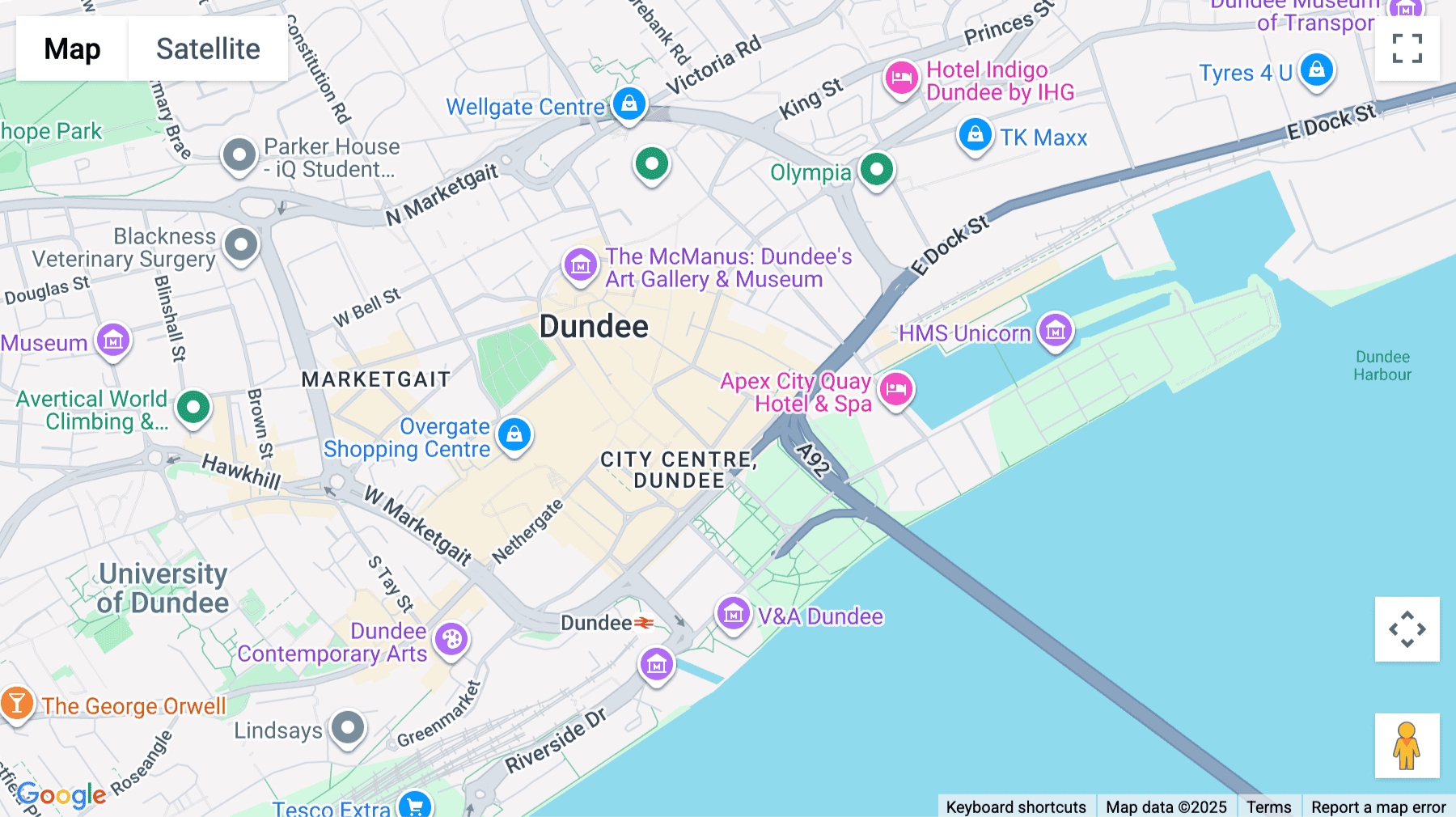 Click for interative map of Flour Mill, 34 Commercial Street, Dundee