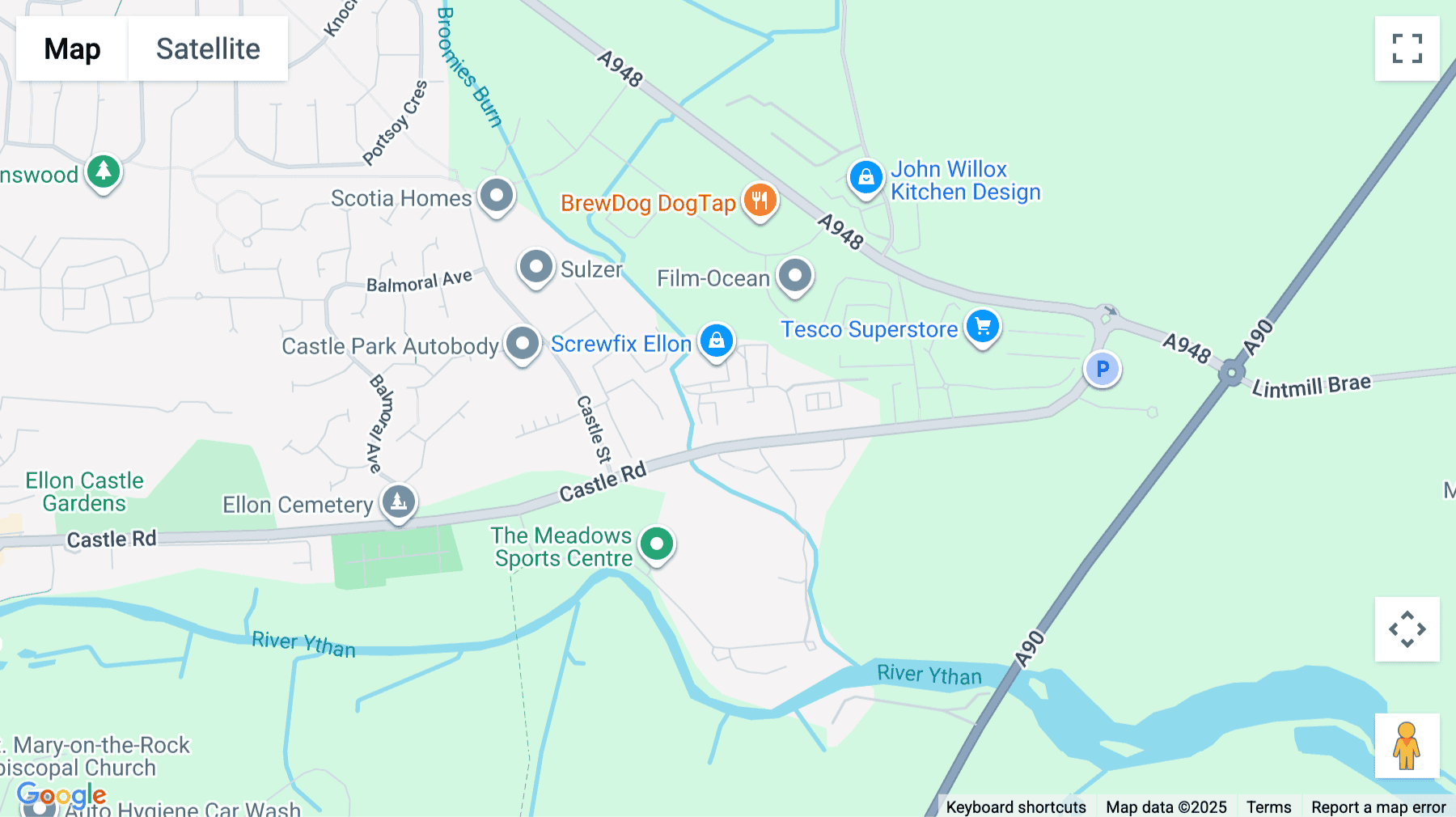 Click for interative map of Ellon Business Centre, Broomiesburn Road, Ellon, Ellon