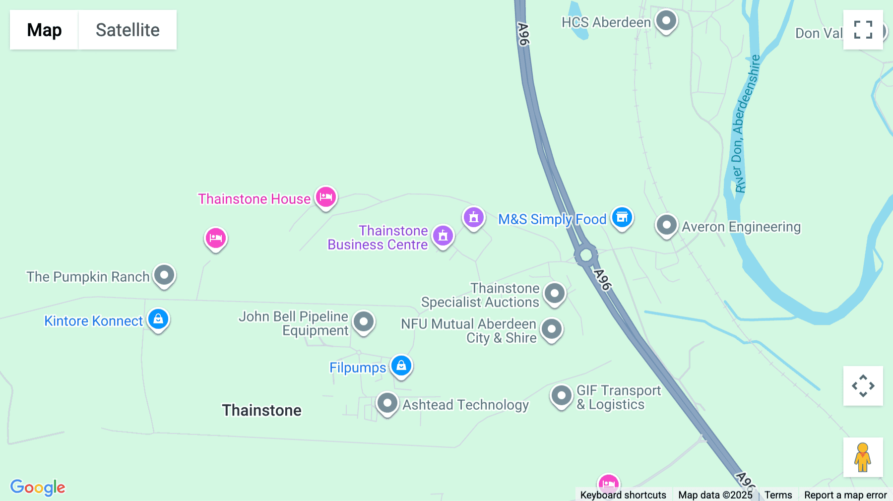Click for interative map of Thainstone Business Centre, Thainstone, Inverurie, Inverurie