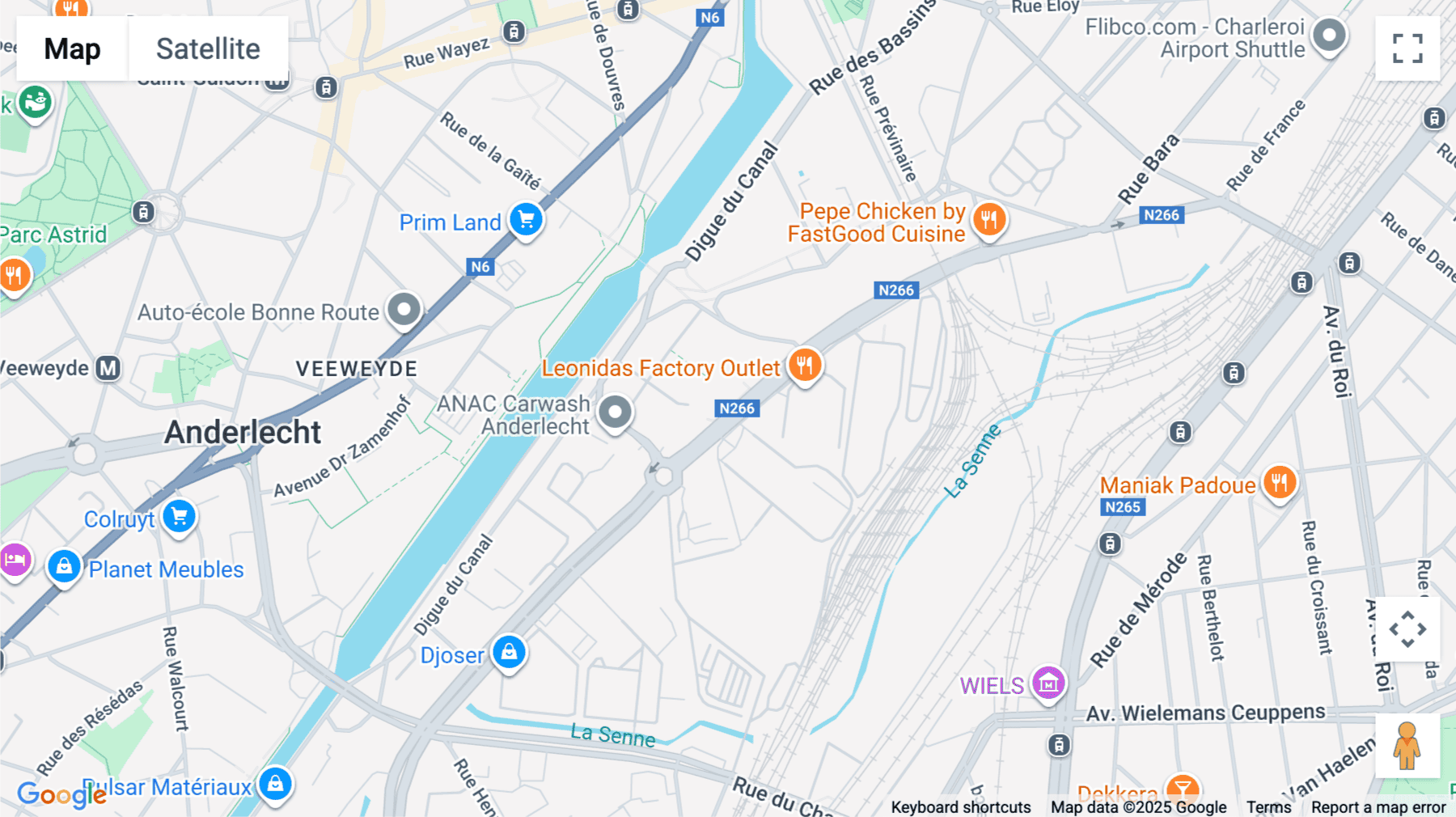 Click for interative map of Boulevard Industriel 9, Anderlecht