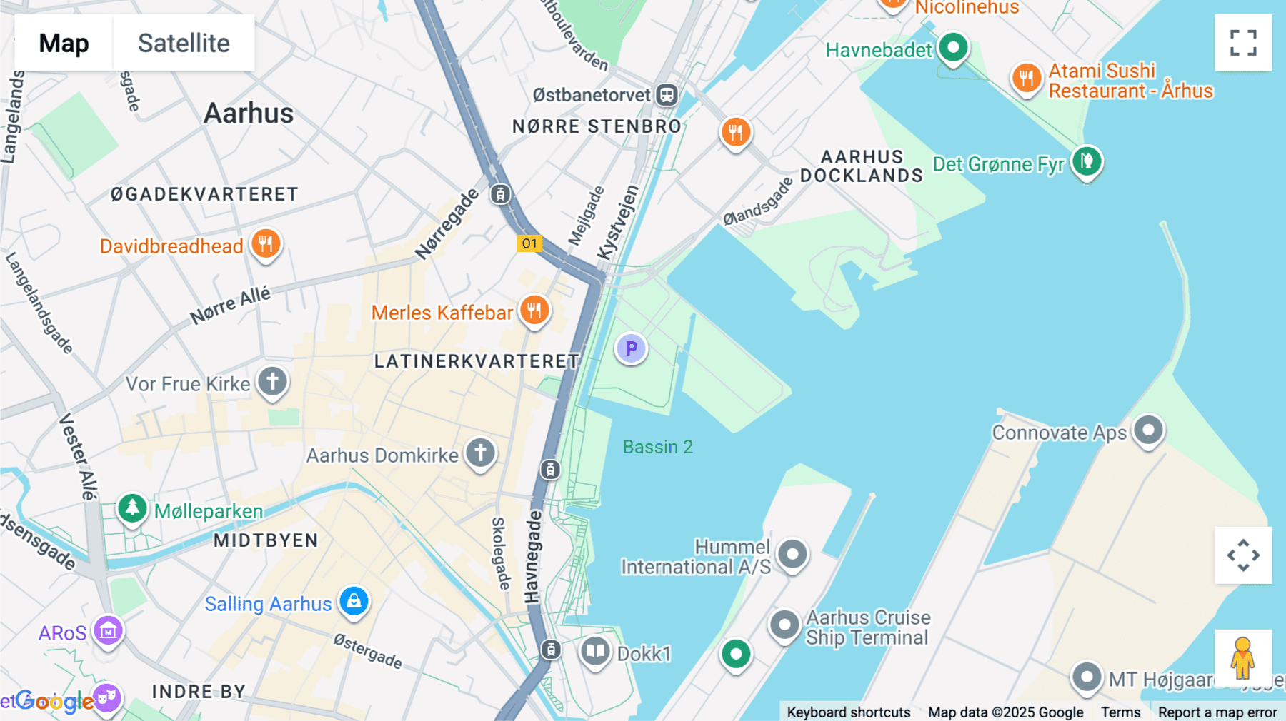 Click for interative map of Navitas, Inge Lehmanns, Gade 10, Aarhus