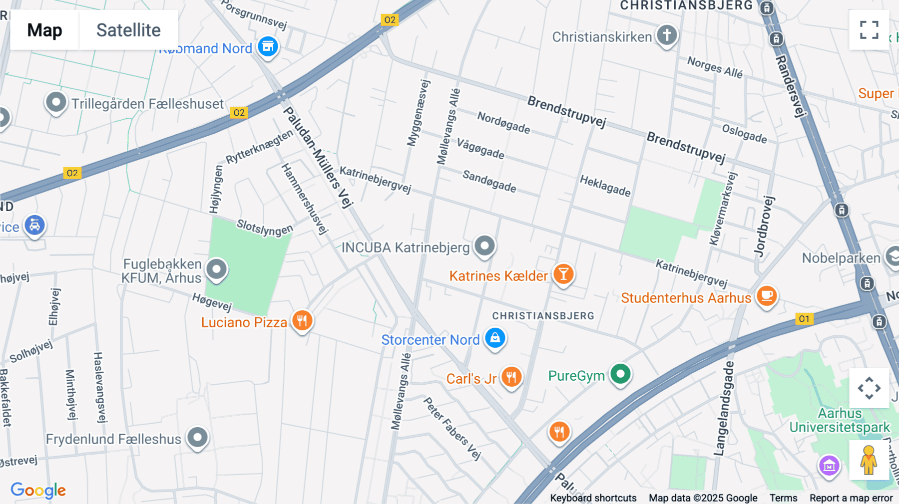 Click for interative map of Katrinebjerg, Åbogade 15, Aarhus N, Aarhus