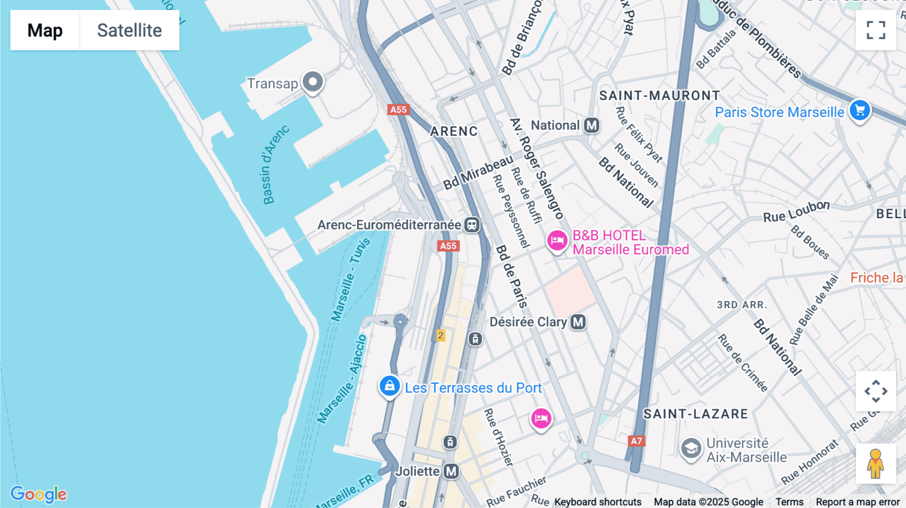 Click for interative map of 48 Quai du Lazaret, Marseille