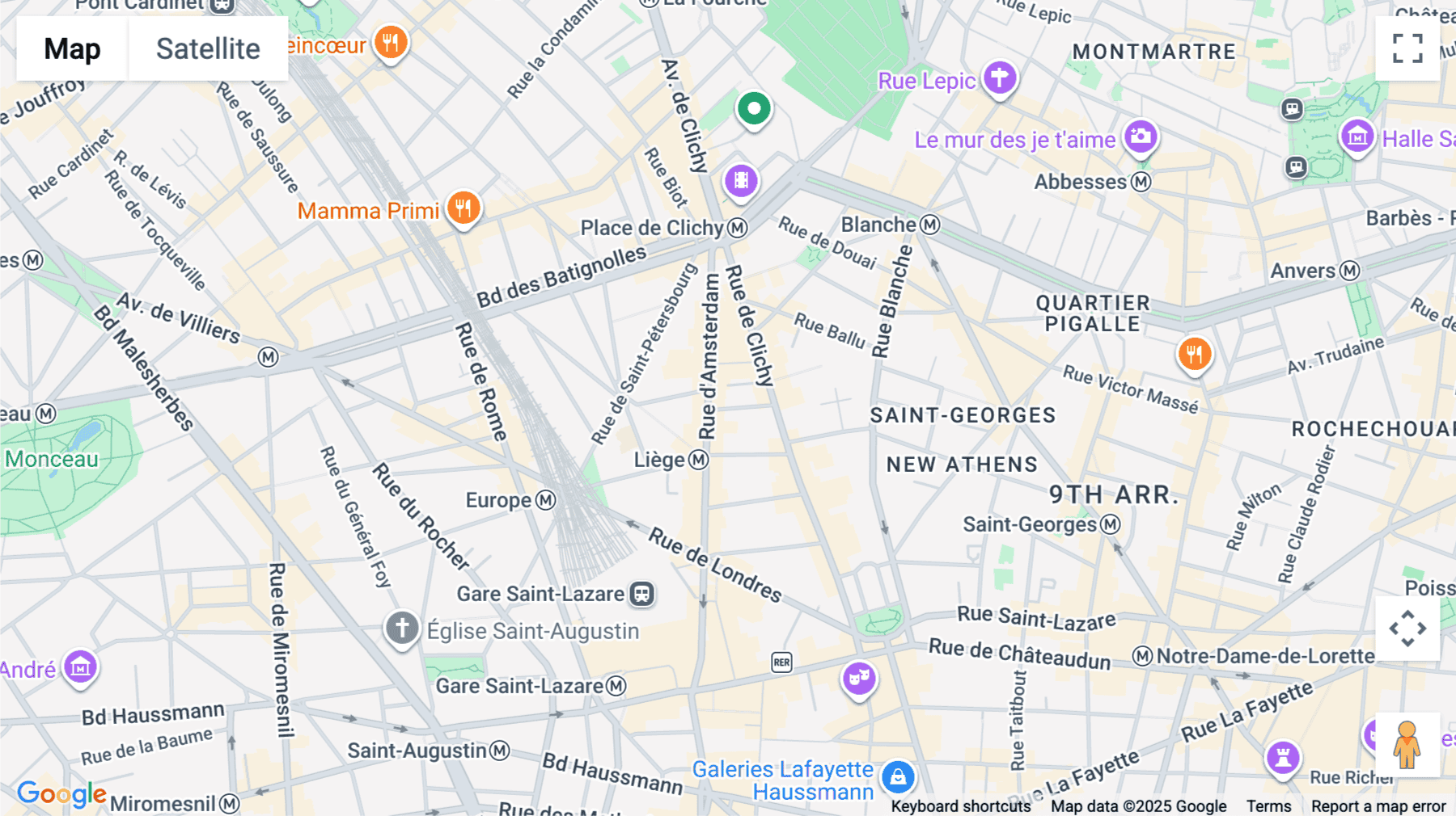 Click for interative map of 4 Rue Jules Lefebvre, Paris