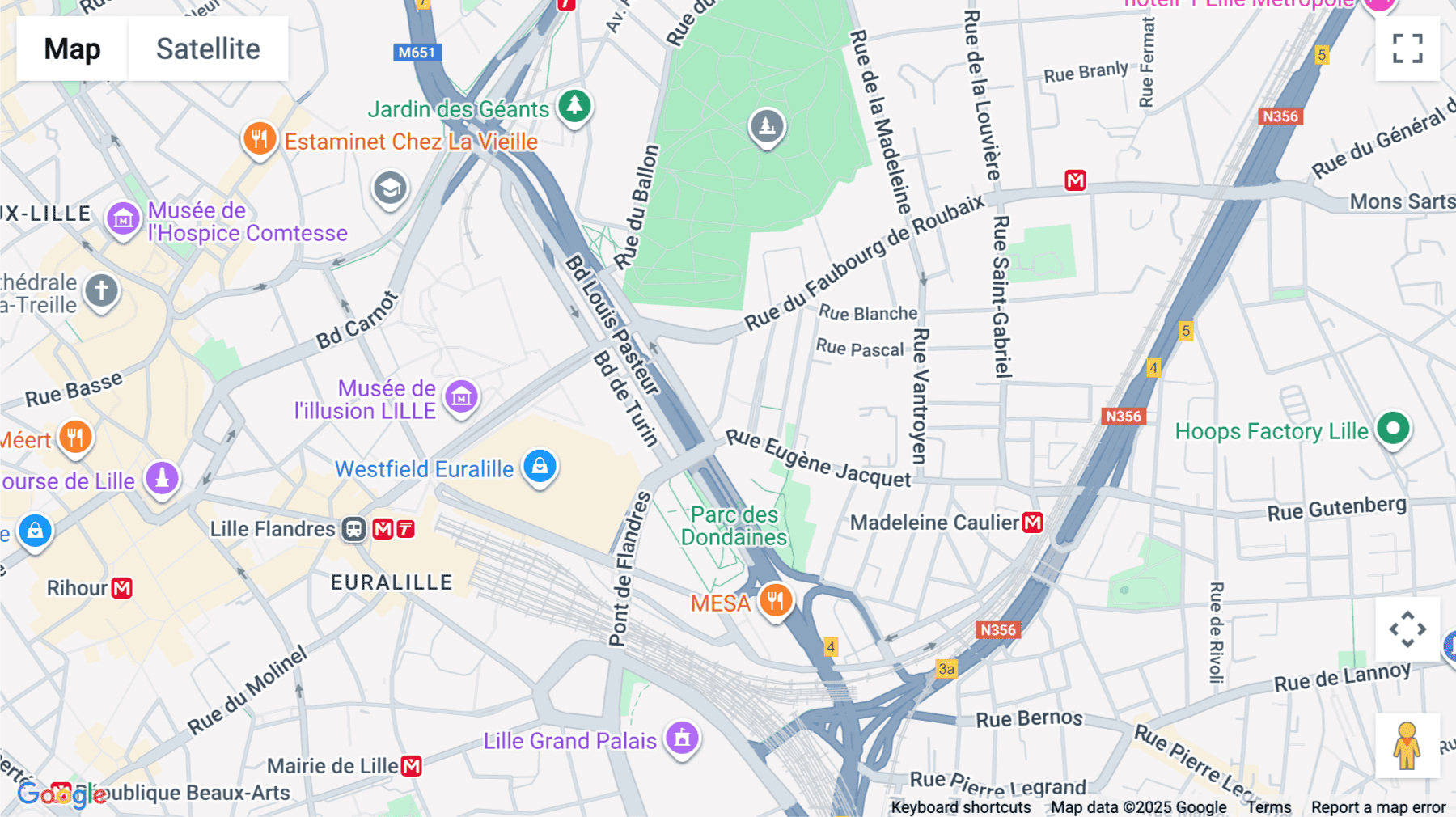 Click for interative map of 143 rue d'Athènes, Lille, Lille