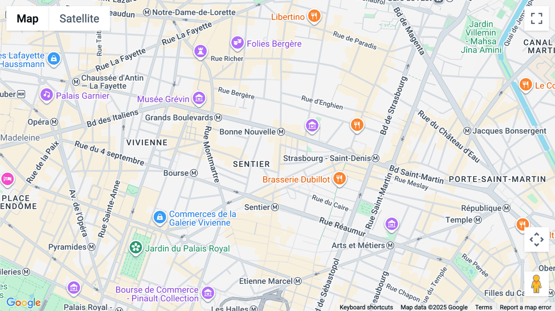Click for interative map of 19 Rue Poissonnière, 75002 Paris, Paris