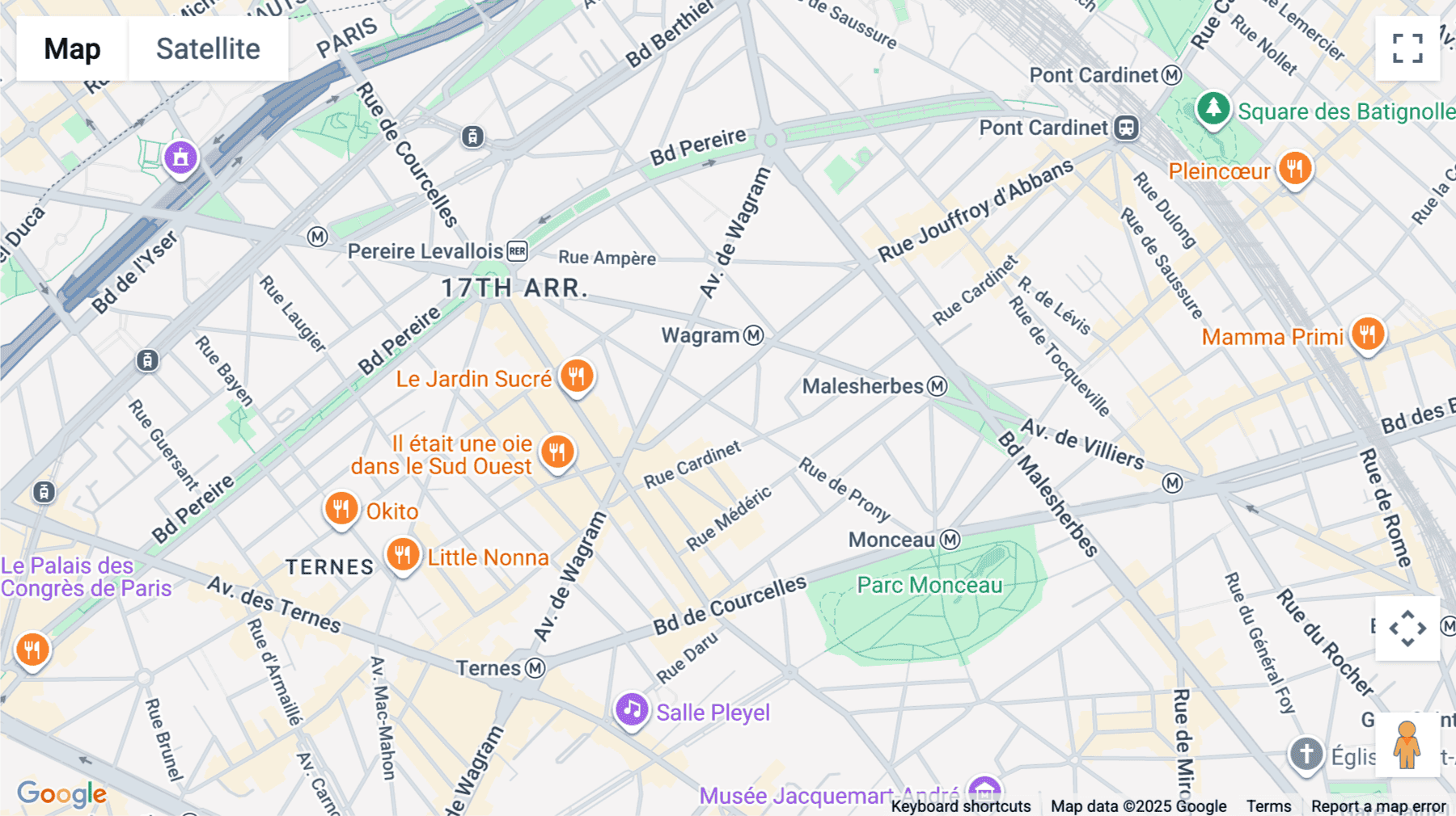 Click for interative map of 58 Rue de Prony, 75017 Paris, Paris