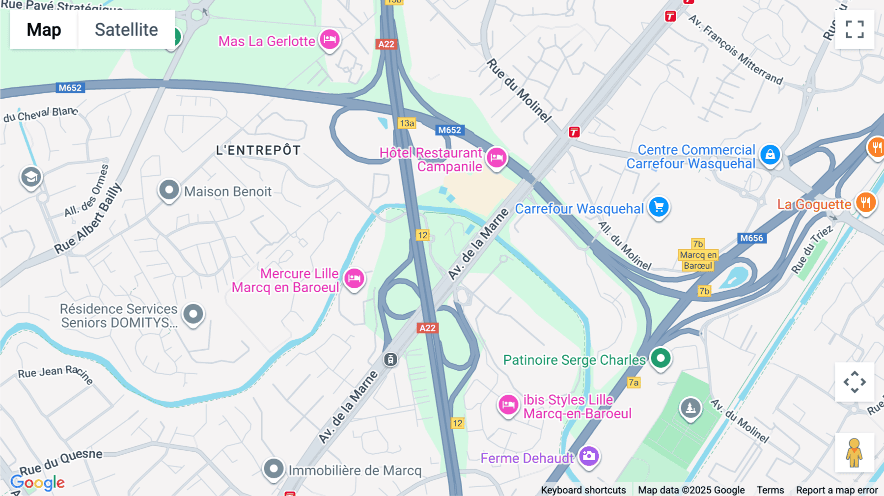 Click for interative map of 165 avenue de la Marne, 59700, Marcq-en-Baroeul, Marcq-en-Baroeul