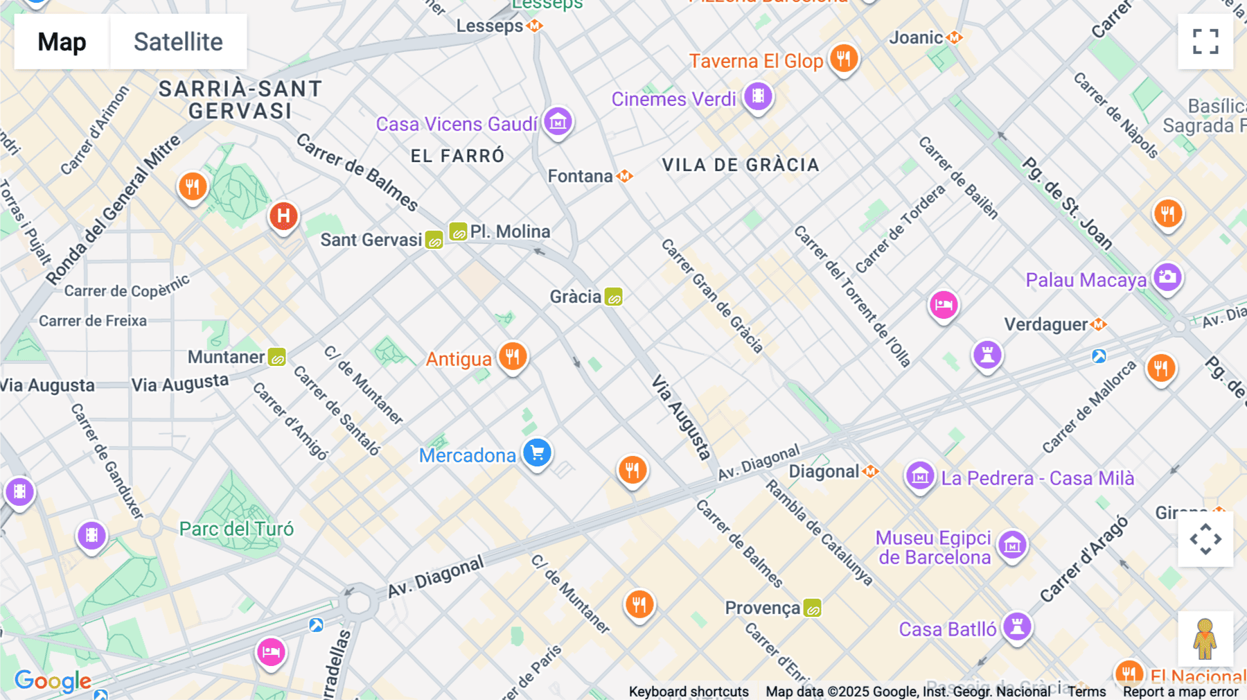 Click for interative map of Utopicus Gal·la Placidia, Gal la Placídia 1-3, Barcelona