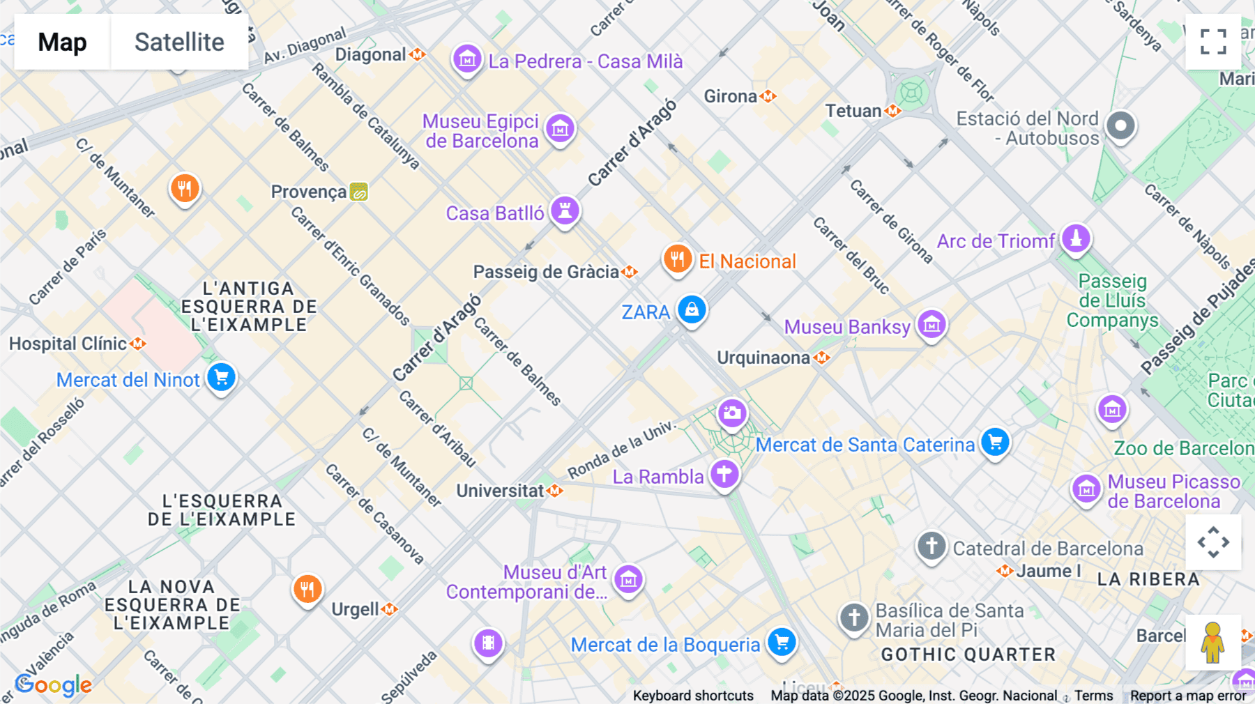 Click for interative map of Rambla de Catalunya, 18, Barcelona