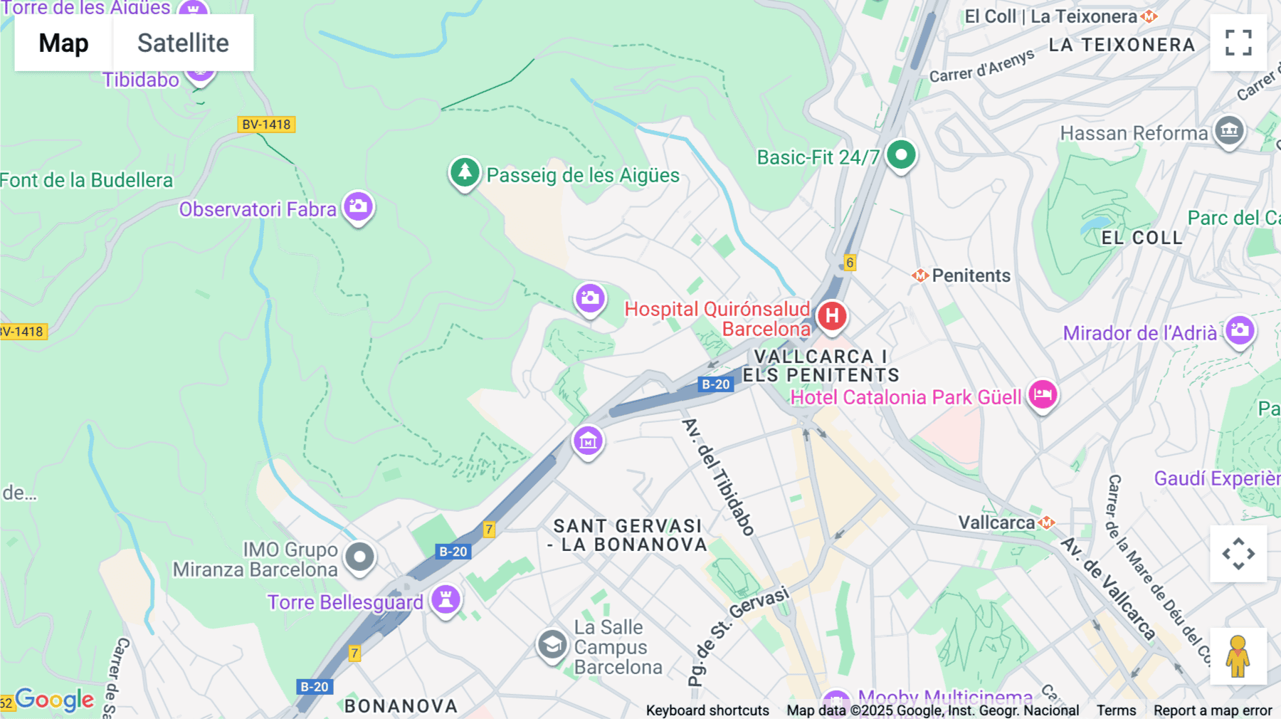 Click for interative map of Carrer de Lluís Muntadas 8, Barcelona