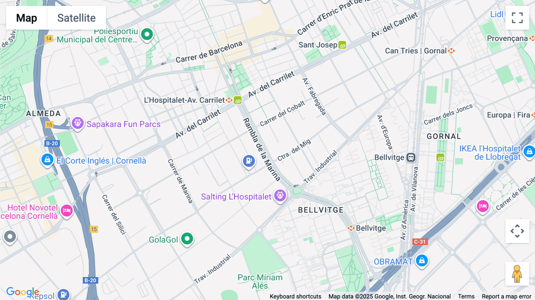 Click for interative map of Rambla Marina 456, Hospitalet, Barcelona