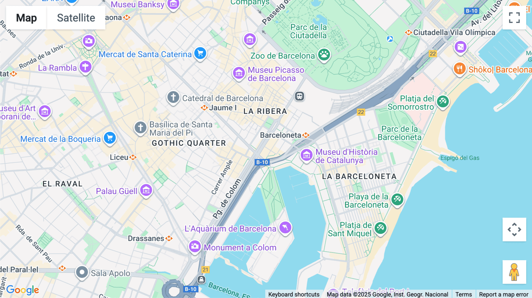 Click for interative map of Passeig Isabell, 6 local, Barcelona, Barcelona