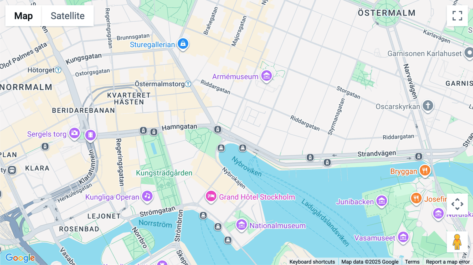 Click for interative map of Strandvägen 1, Stockholm