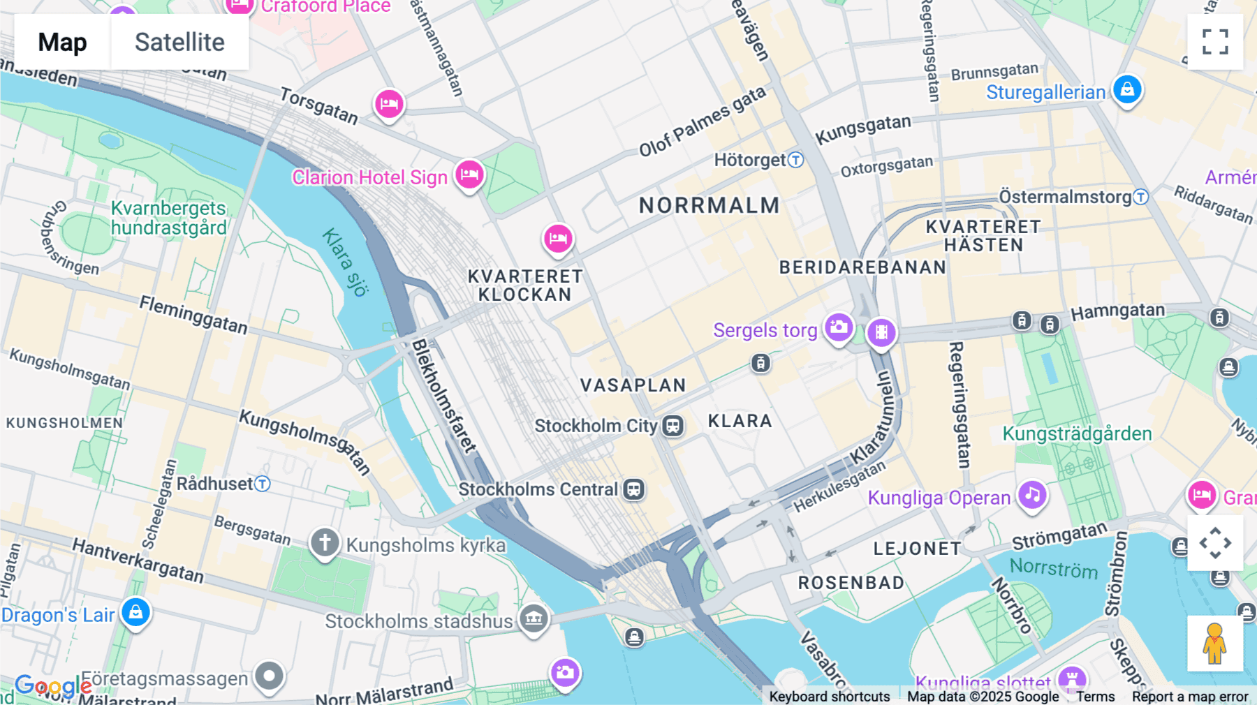 Click for interative map of Vasagatan 28, Stockholm
