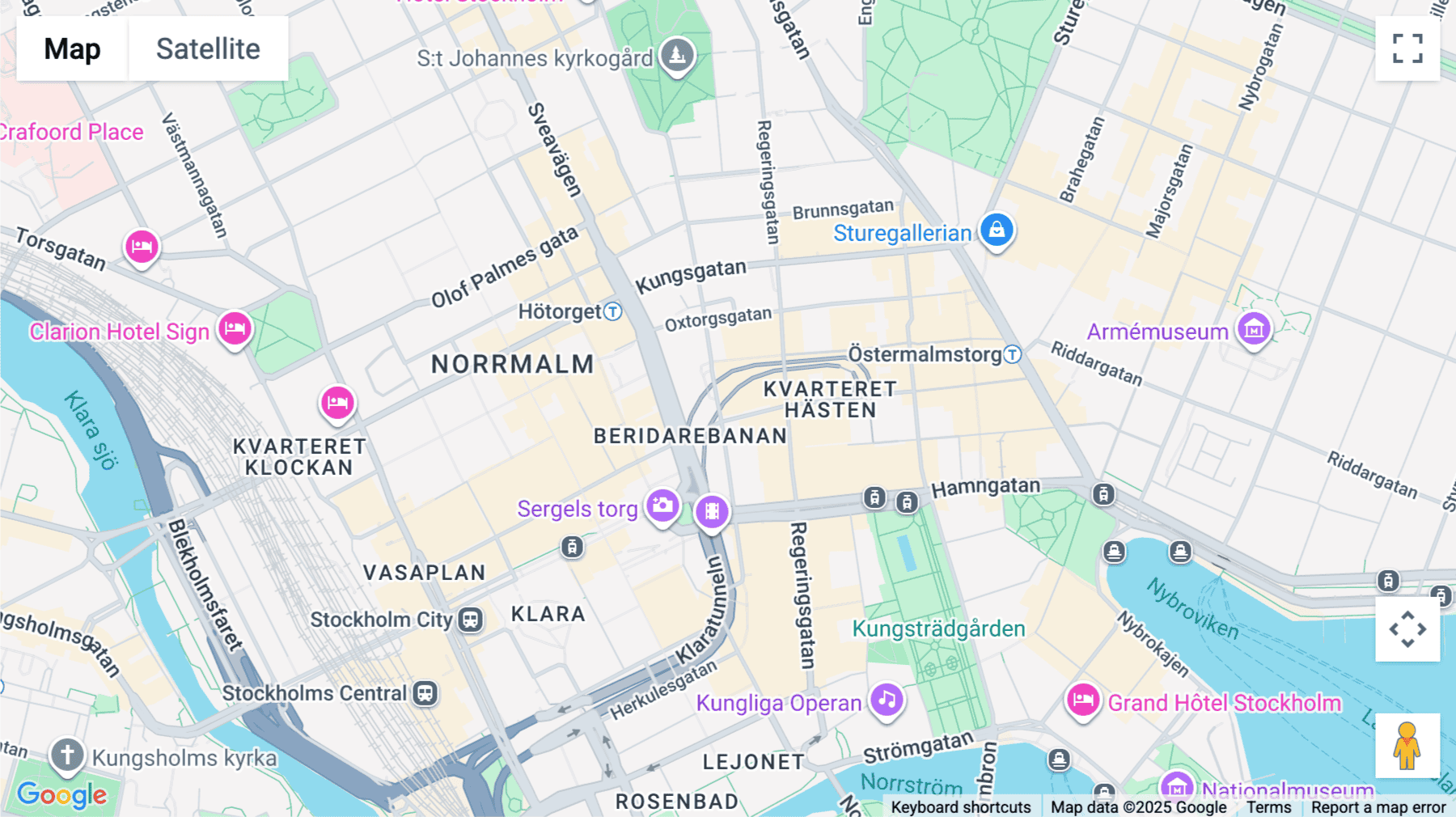 Click for interative map of Mäster Samuelsgatan 36, Stockholm