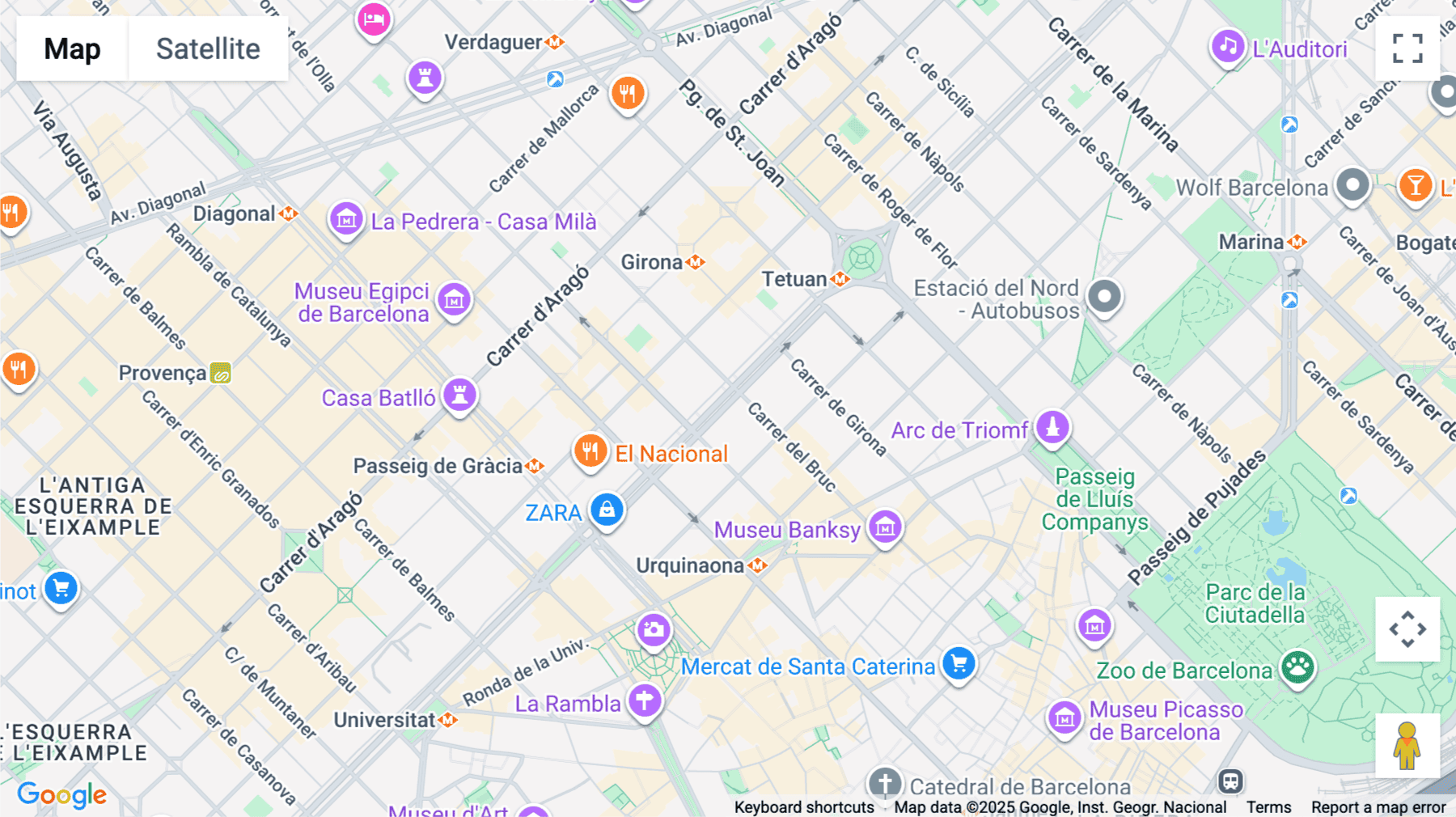 Click for interative map of Gran Via de les Corts Catalanes 672, Barcelona