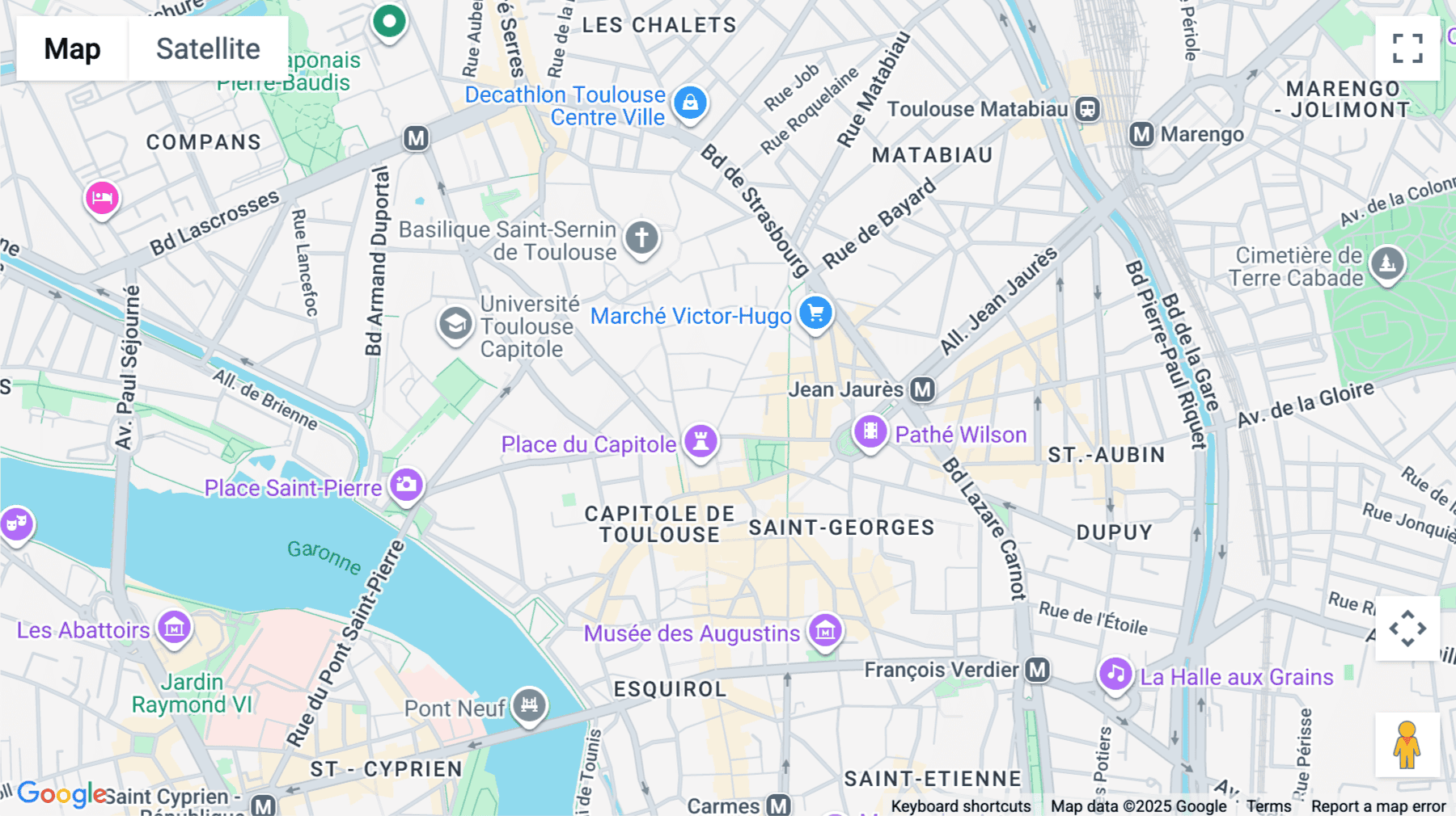 Click for interative map of 8 Rue Rémusat, Toulouse