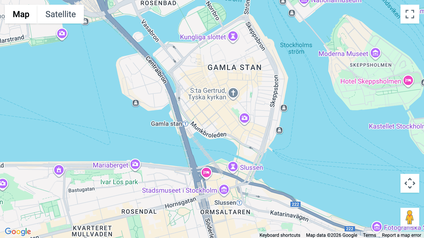 Click for interative map of Lilla Nygatan 23, Stockholm
