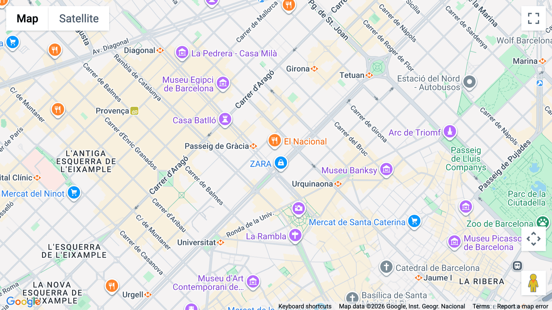 Click for interative map of Calle Gran Via de les Corts Catalanes, 613, Barcelona