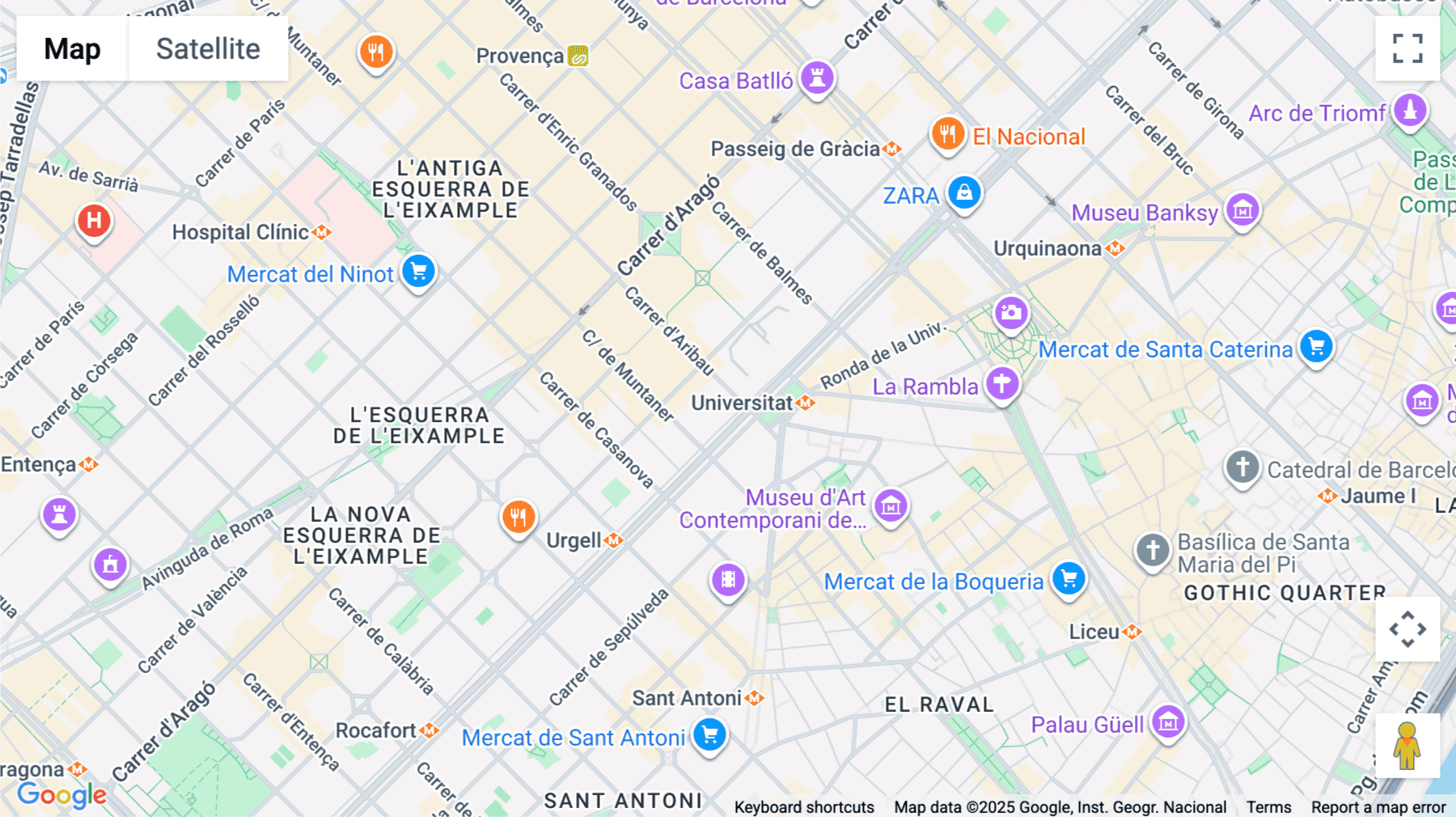 Click for interative map of Gran Vía de les Corts Catalanes 583, Barcelona