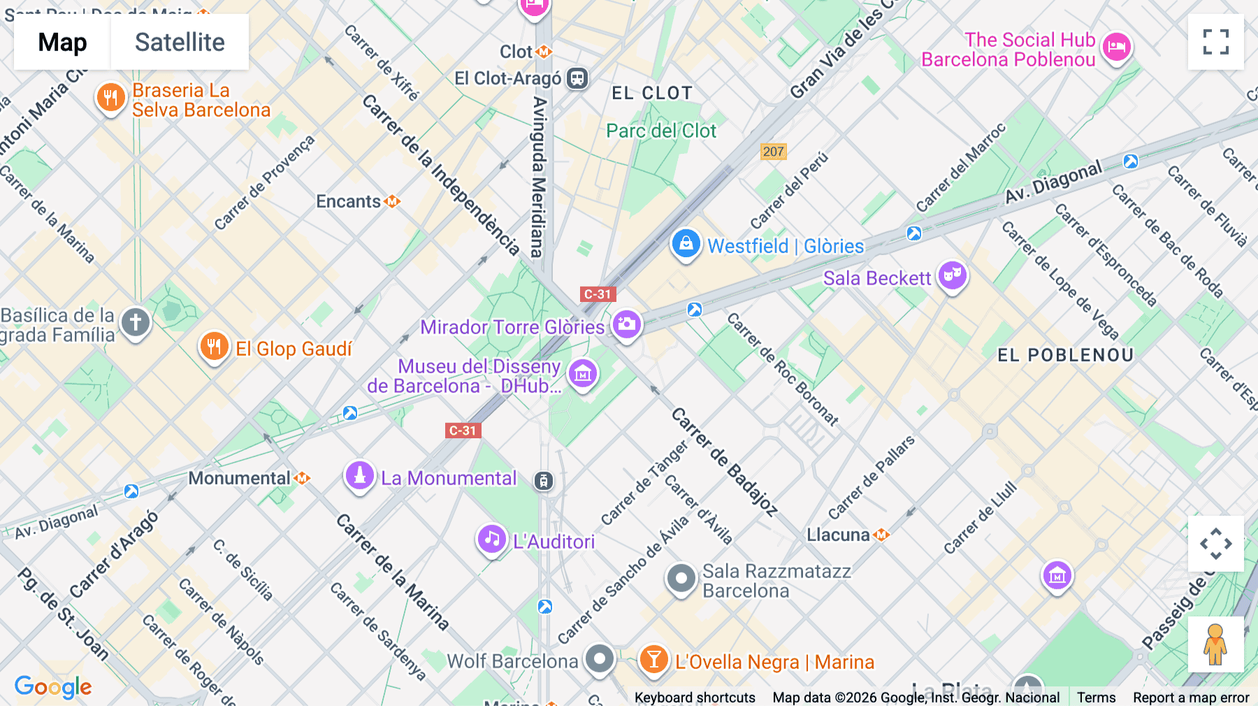 Click for interative map of Avenida Diagonal, 211, Torre Glòries, Barcelona