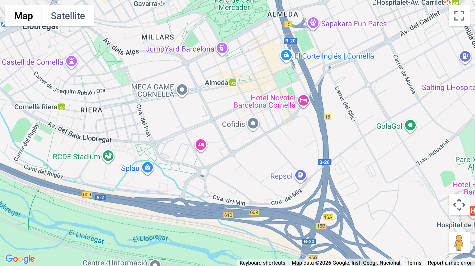 Click for interative map of World Trade Center Almeda Park, Edificio 8,  Planta Baja, Cornellà de Llobregat