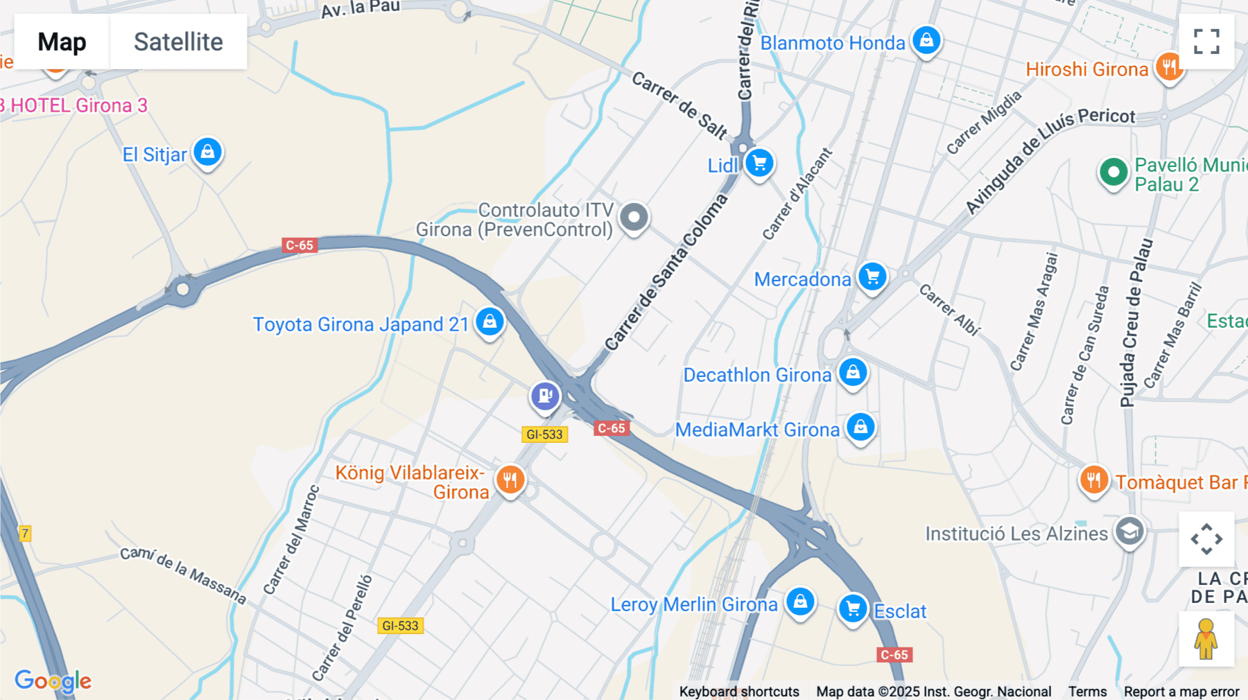 Click for interative map of Carrer Santa Coloma, 99, Girona, Girona