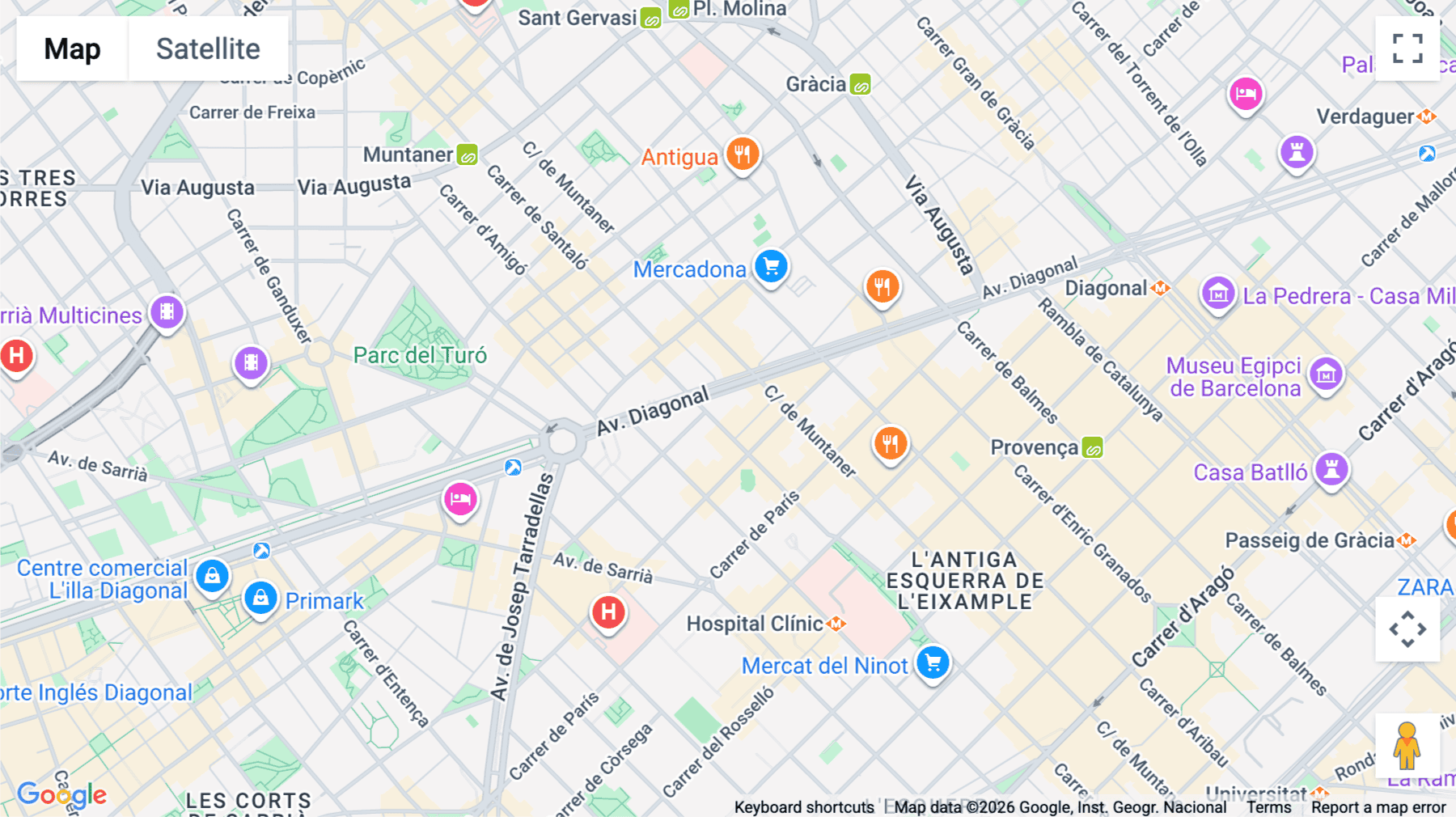 Click for interative map of Avinguda Diagonal 453bis, Barcelona
