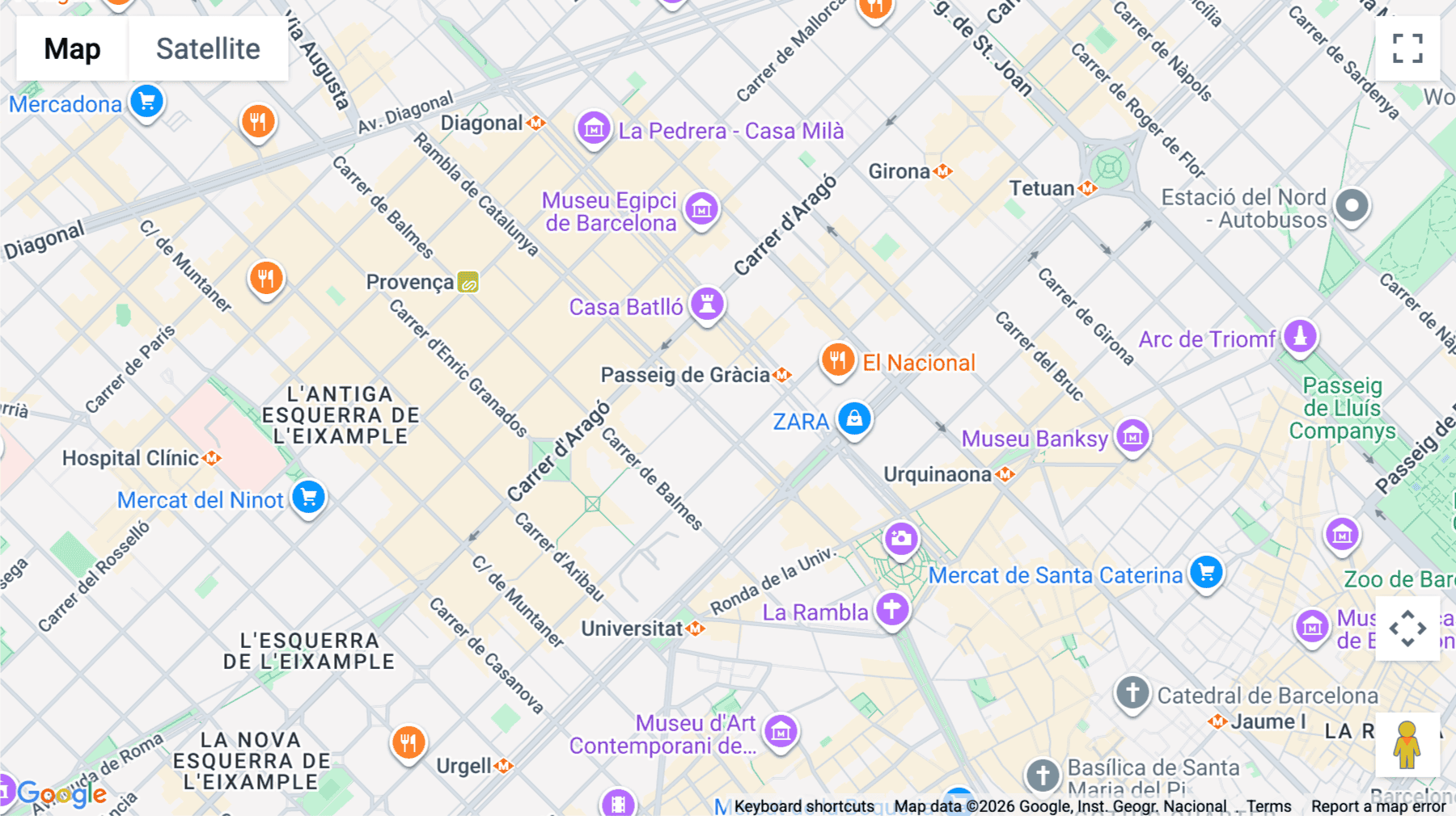 Click for interative map of Rambla de Catalunya, 38, 1st Floor, Barcelona