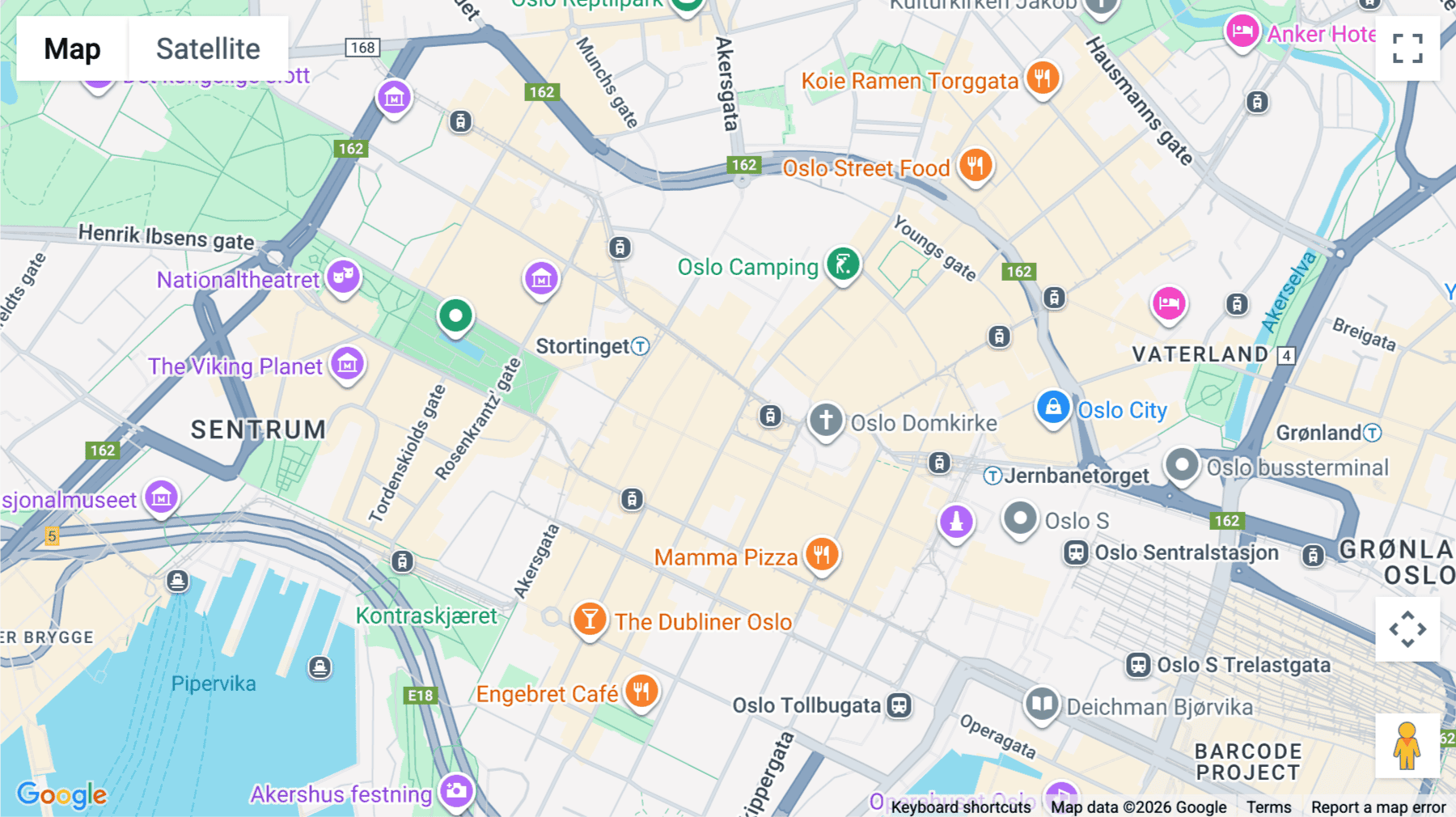 Click for interative map of Stortorvet 7, Oslo