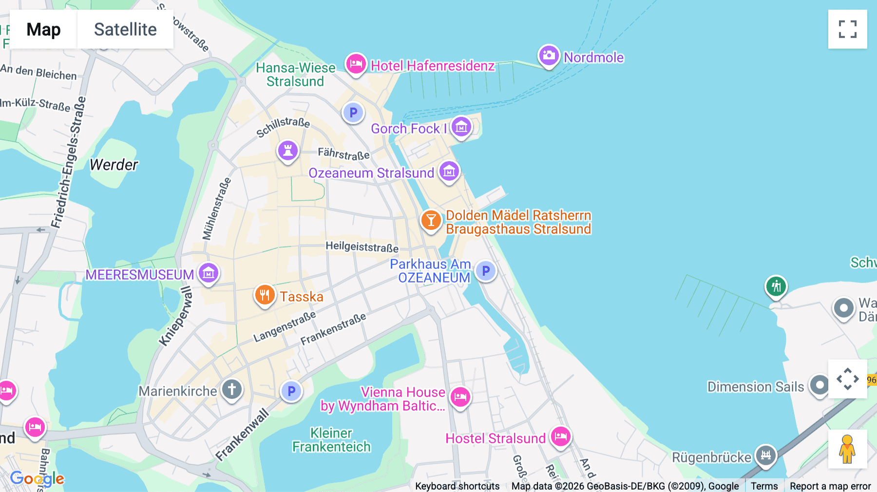 Click for interative map of Am Fischmarkt 13a, Stralsund