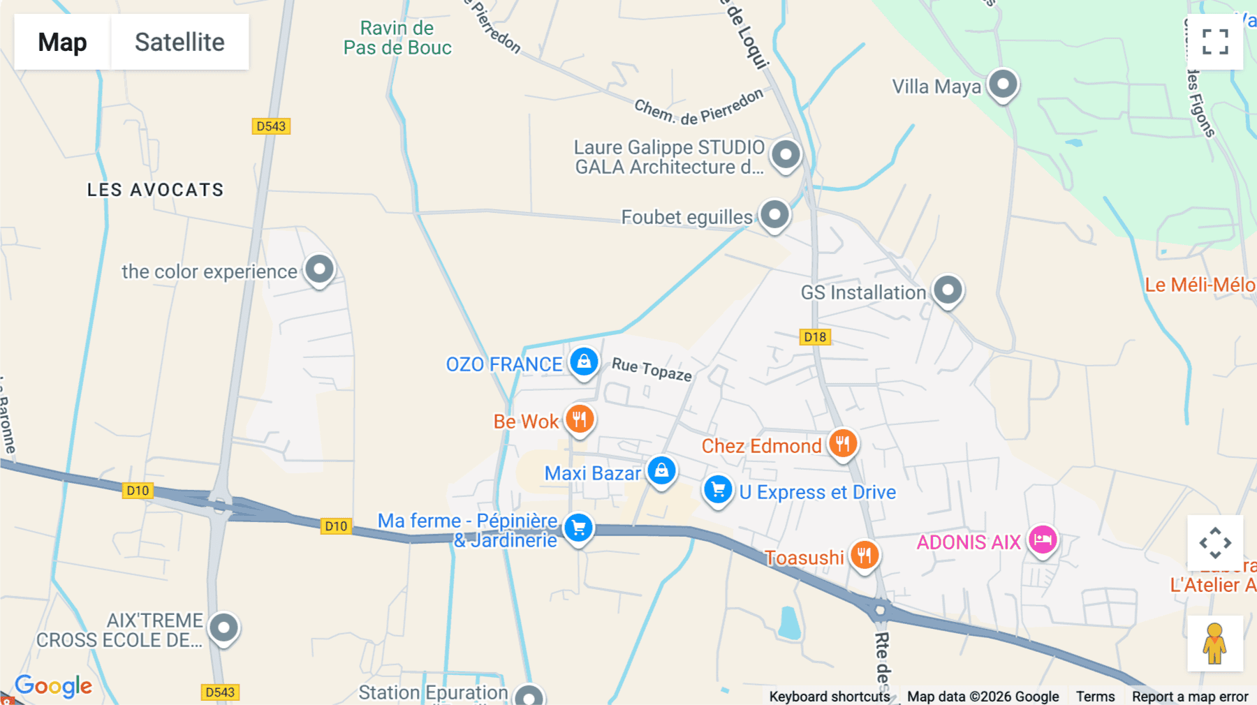 Click for interative map of 190 Rue Topaze, Eguilles