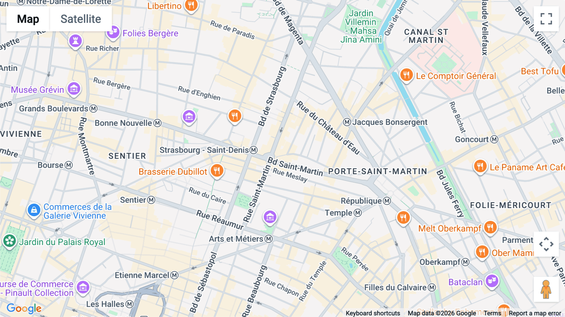 Click for interative map of République, Boulanger, 29 Rue René-Boulanger, Paris