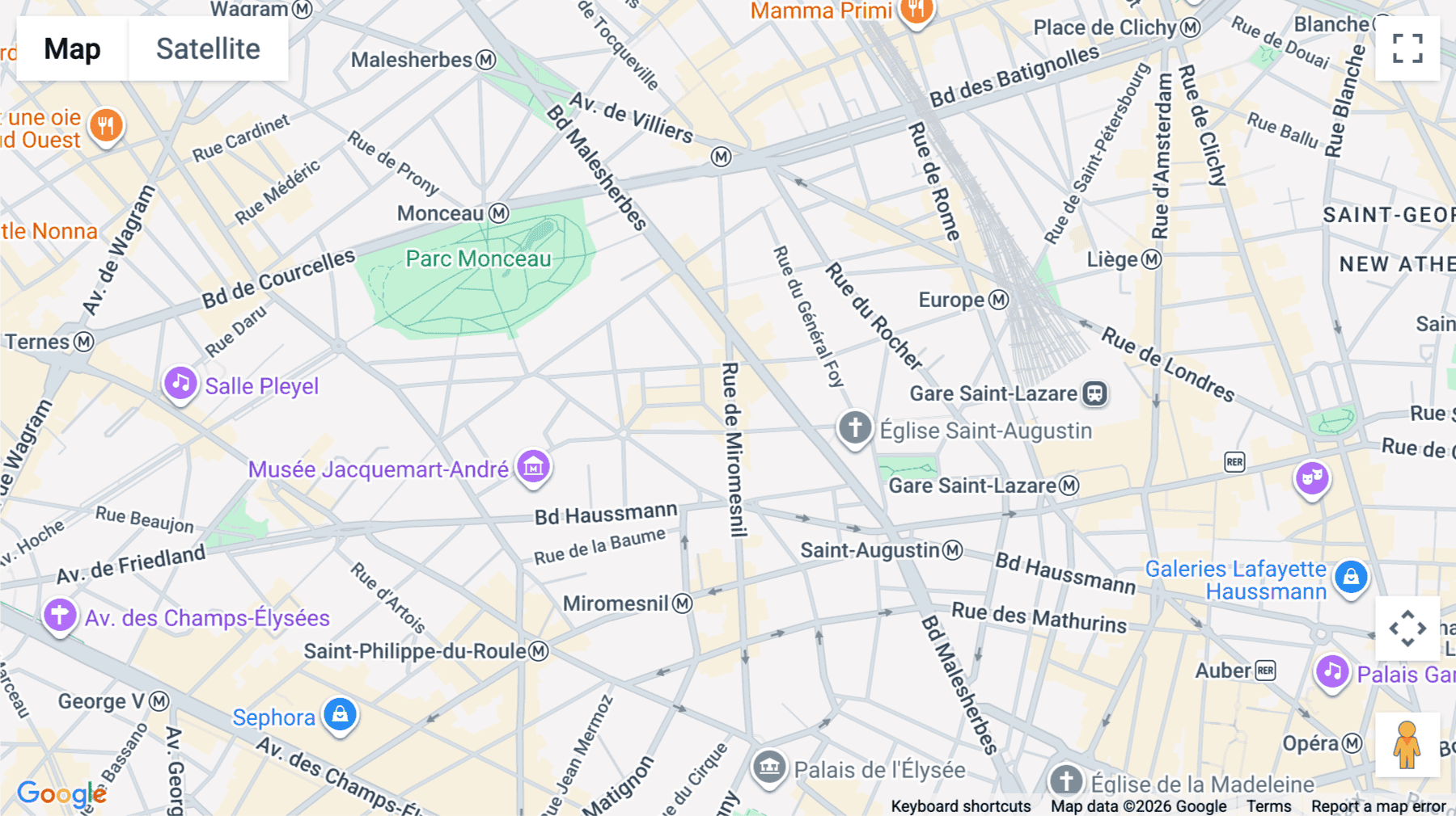 Click for interative map of 69-71 rue de Miromesnil, Paris