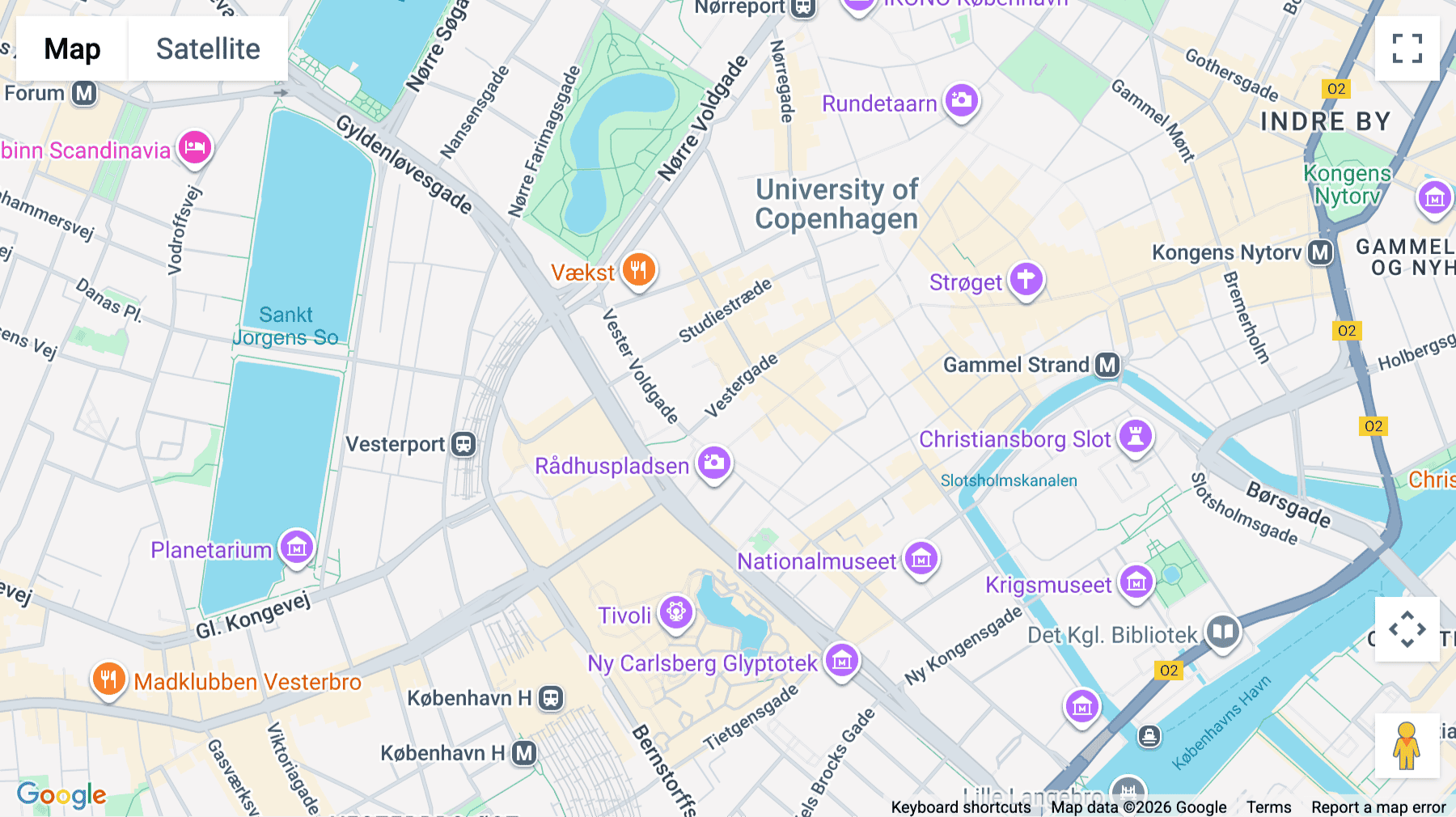 Click for interative map of Vestergade 29, Copenhagen
