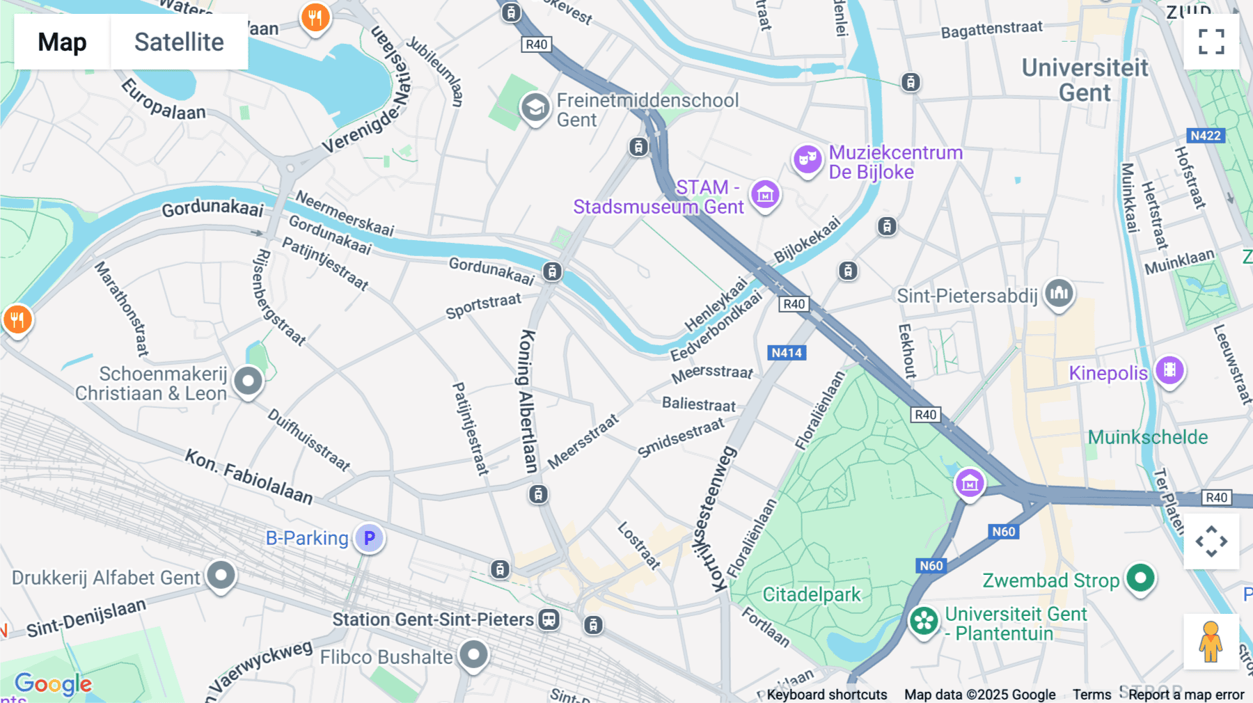 Click for interative map of Eedverbondkaai 242, Ghent