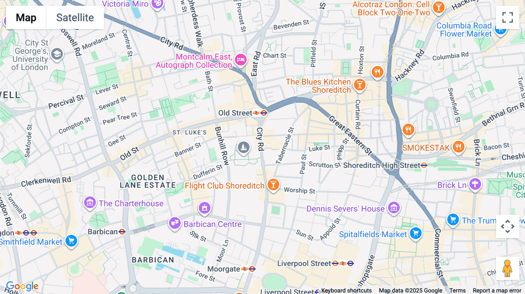 Click for interative map of Oliver's Yard, 55-71 City Rd, London